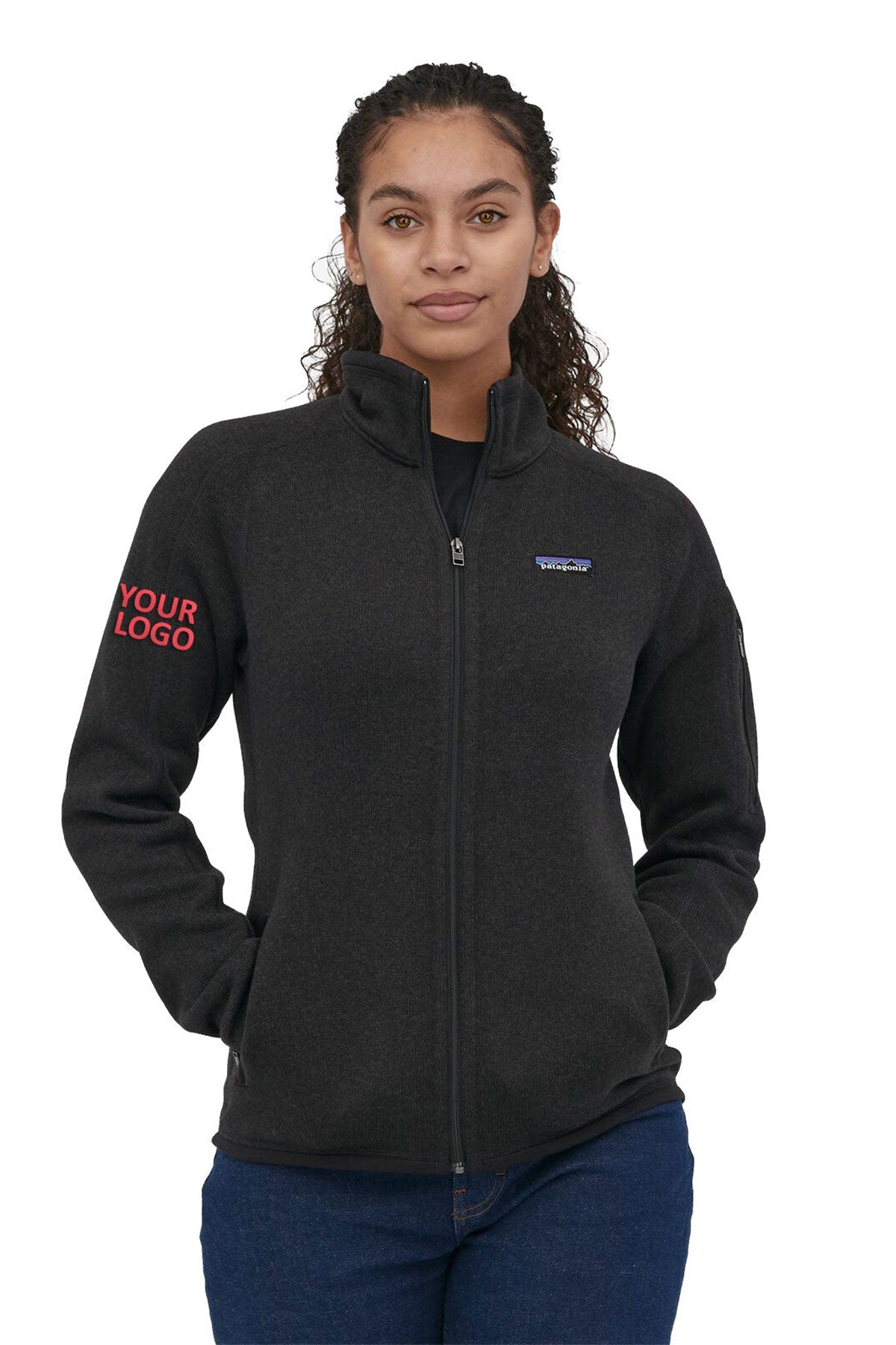 Patagonia Womens Better Sweater Fleece Custom Jackets, Black [Cooper Health Care]
