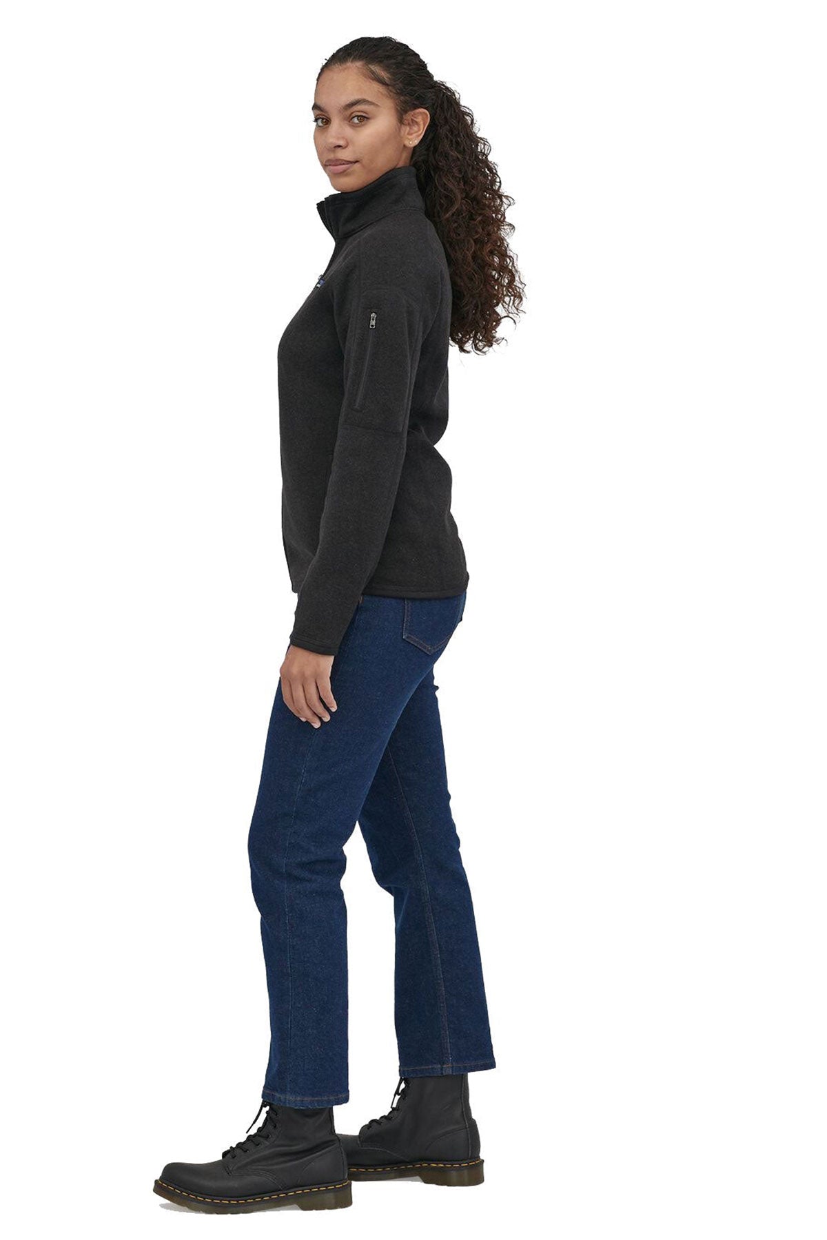 Patagonia Womens Sweater Jacket, Black [Indiana University School of Medicine]