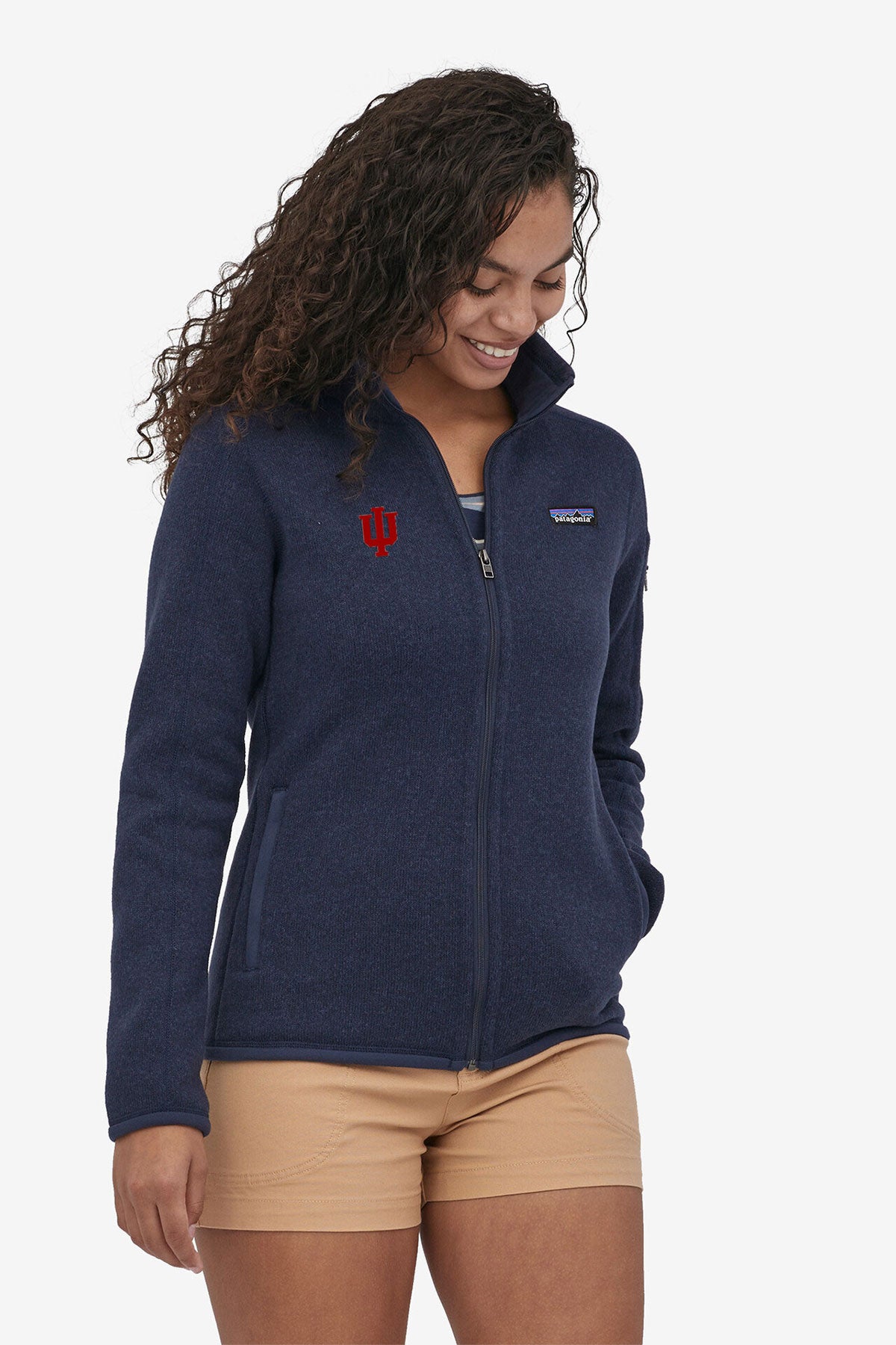 Patagonia Womens Sweater Jacket, New Navy [Indiana University School of Medicine]