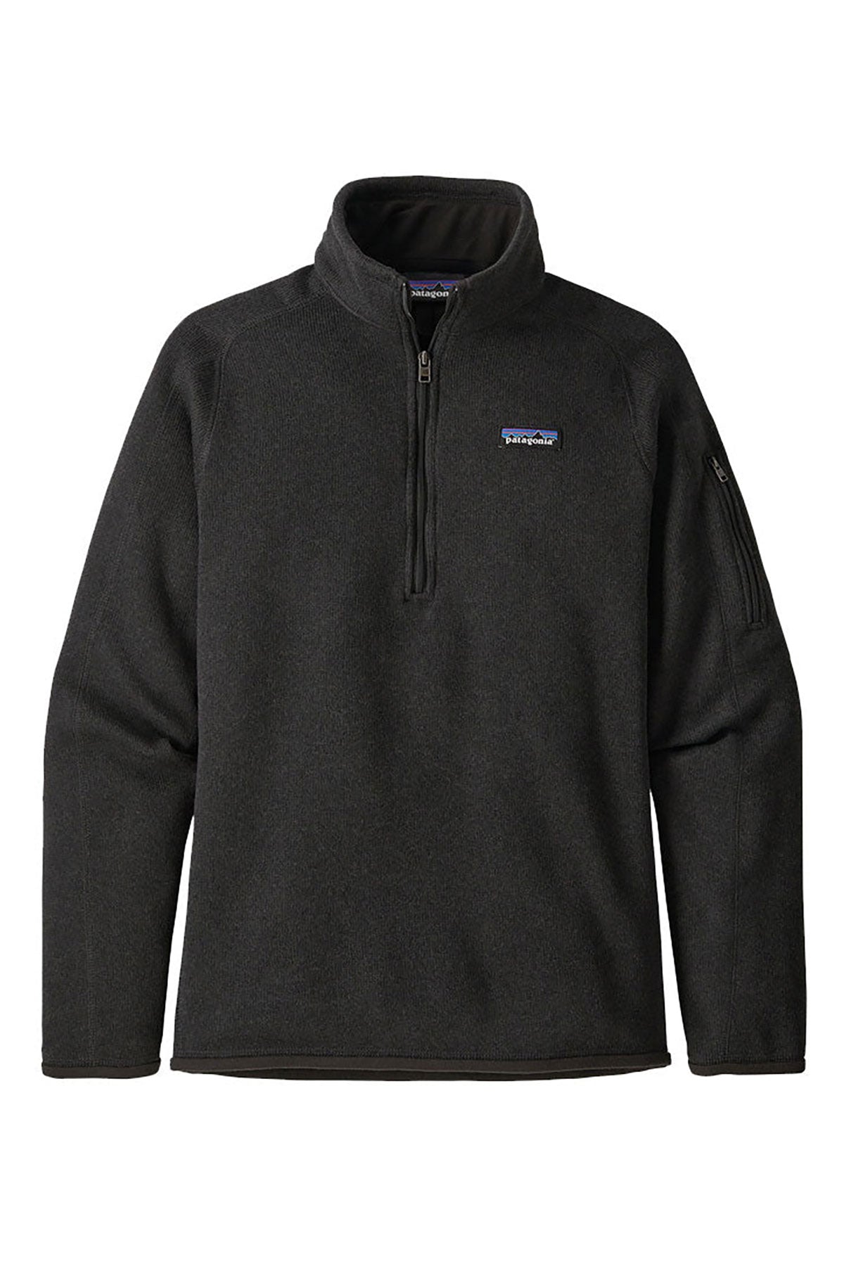 Patagonia Womens Better Sweater Custom Quarter Zips, Black [Husky Capital]