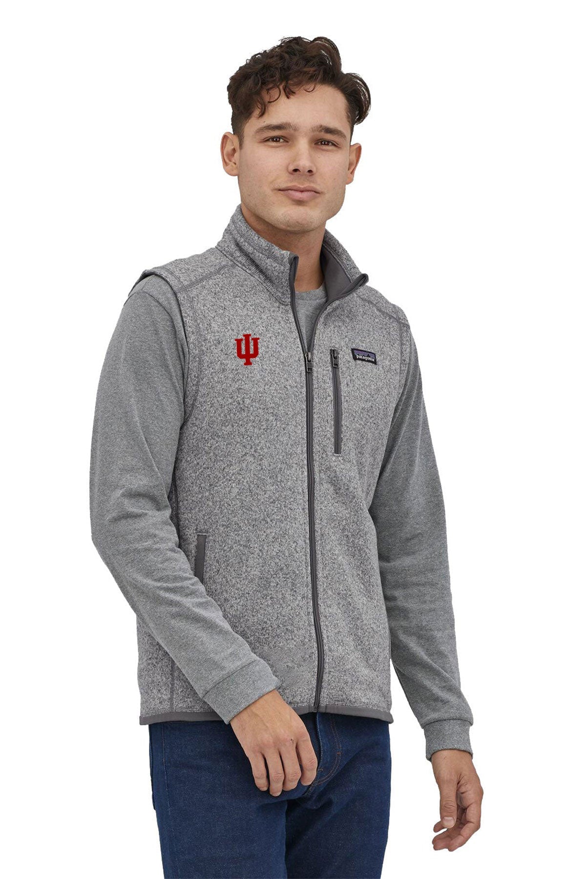 Patagonia Mens Sweater Vest, Stonewash [Indiana University School of Medicine]