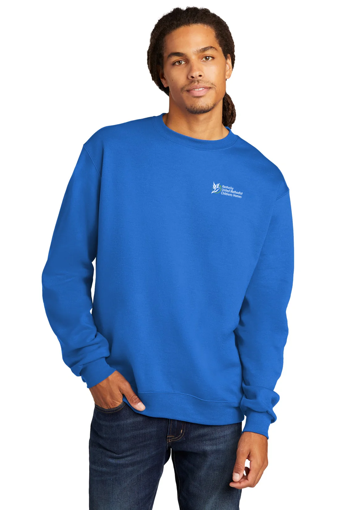 Champion Eco Fleece Crewneck Sweatshirt, Royal Blue [Kentucky United Methodist Children's Homes]