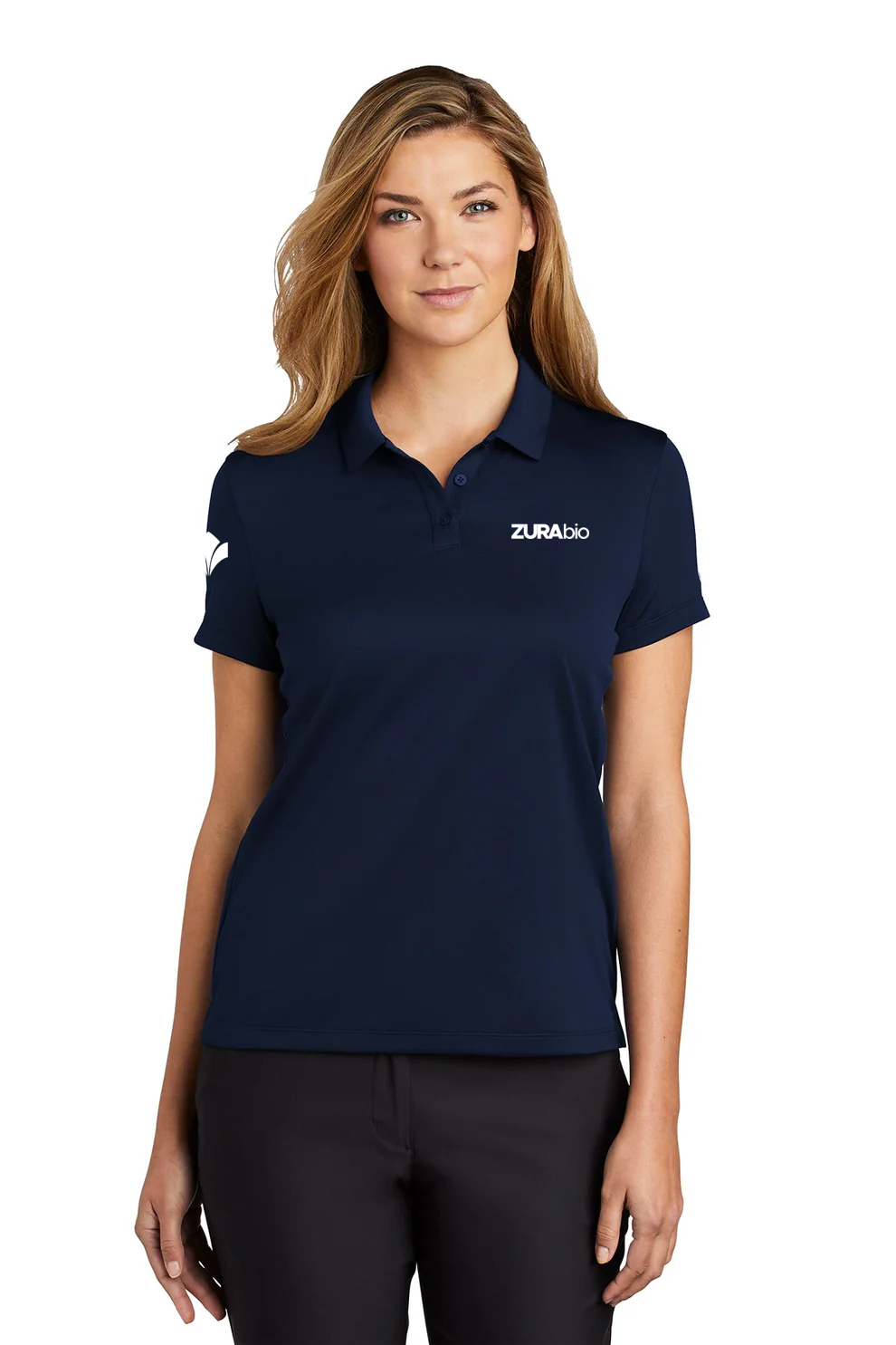 Nike Ladies Dry Essential Polo, Midnight Navy [Zura Bio]