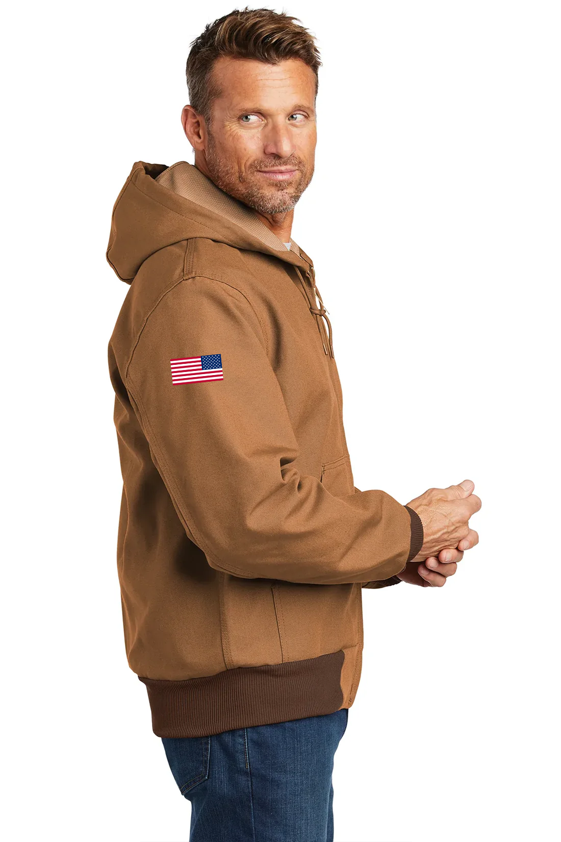 Carhartt Thermal-Lined Duck Jacket, Carhartt Brown [Matos Builders]