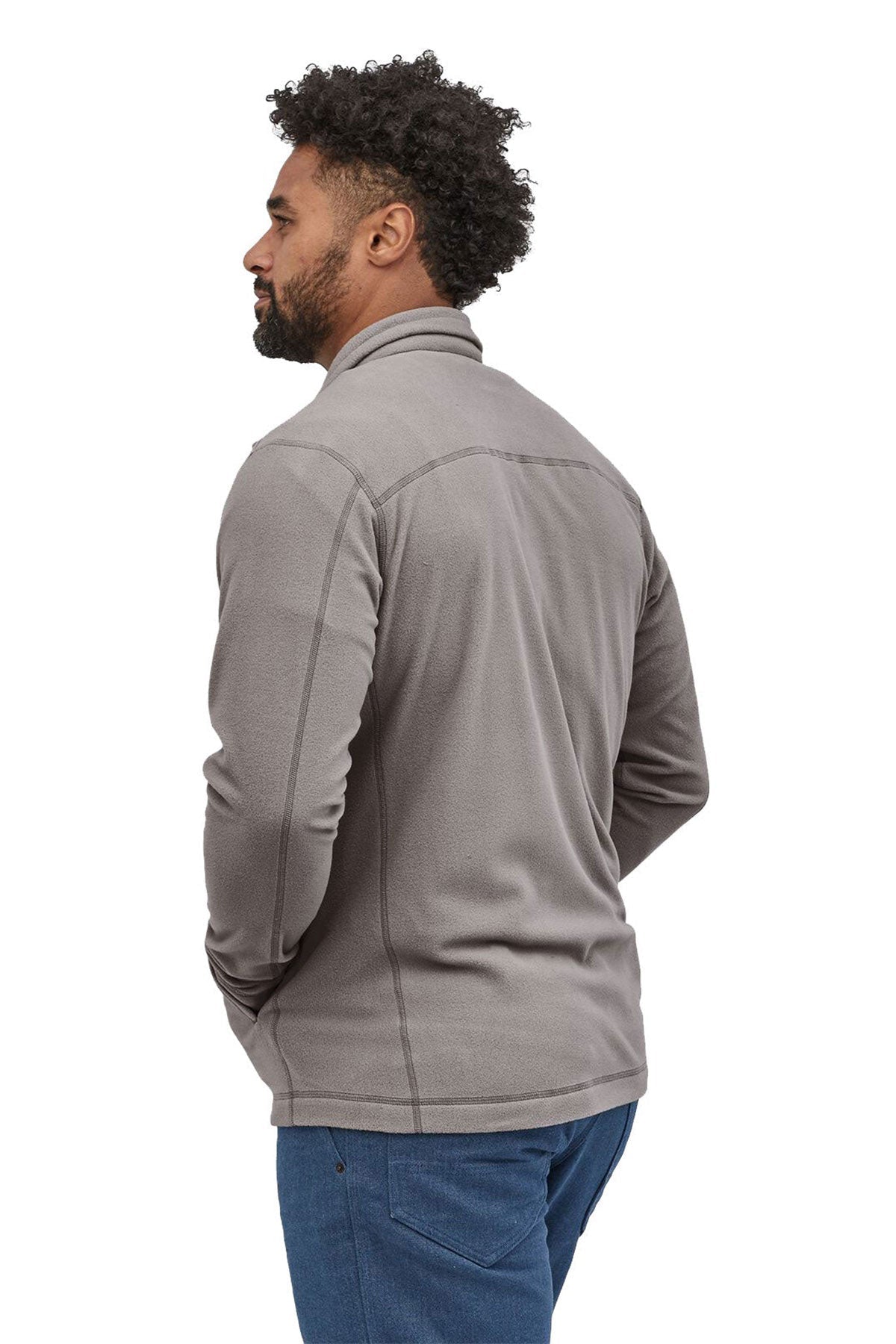 Patagonia Mens Micro D Custom Fleece Jackets, Feather Grey [PBLA Surveying INC]