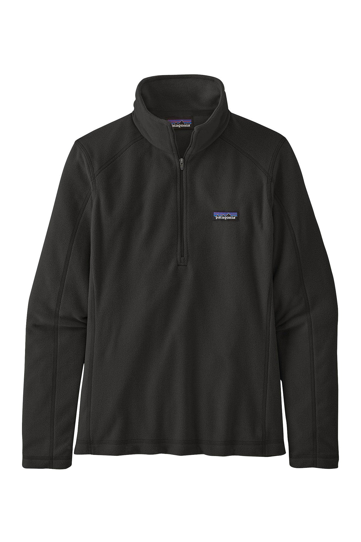 Patagonia Womens Micro D Custom Quarter Zips, Black [Alpha Kappa Lambda - Gamma Beta]