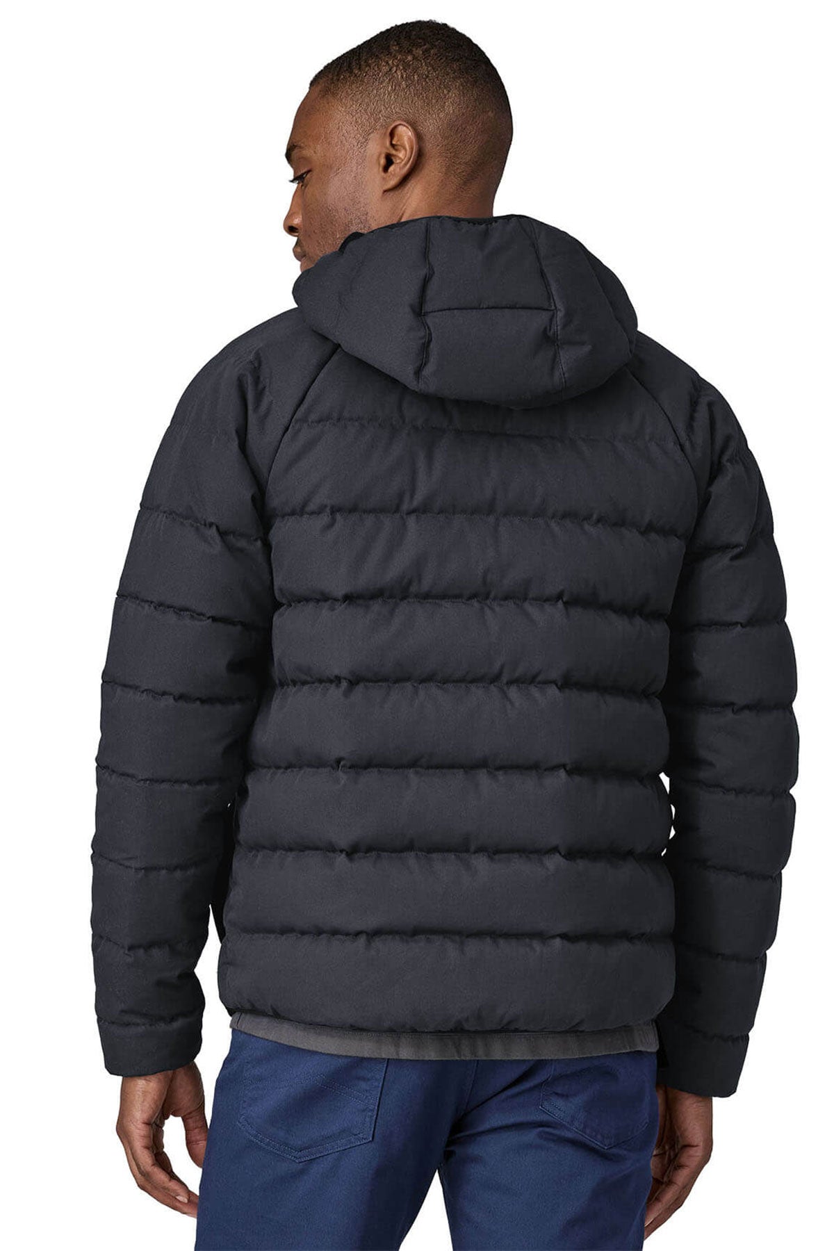 Patagonia Mens Cotton Down Custom Jackets, Pitch Blue [August Grooming]