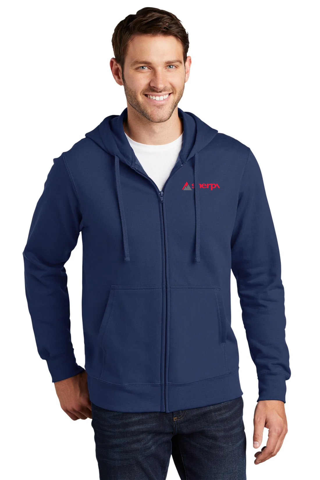 Port & Company Fan Favorite Fleece Zip Hoodie, Team Navy [Sherpa LLC]