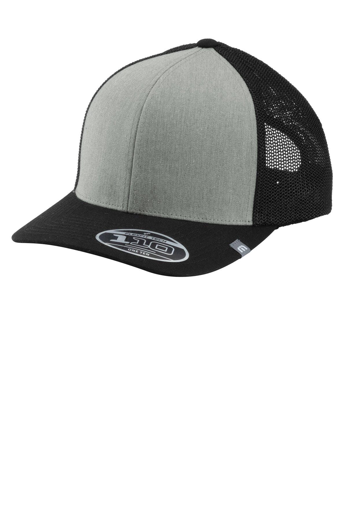 Custom TravisMathew Cruz Colorblock Trucker Caps, Heather Grey/ Black [LeVecke]