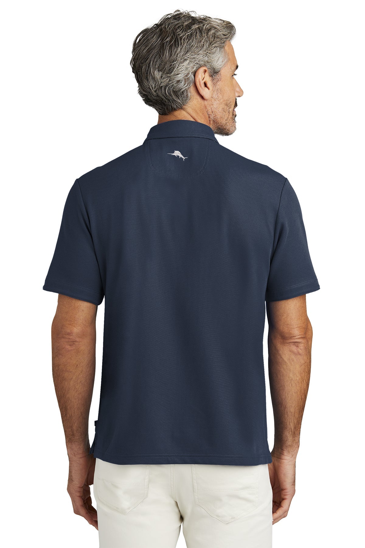 Custom Tommy Bahama 5 O Clock Polo T223508TB Blue Note [Aqua Finance]