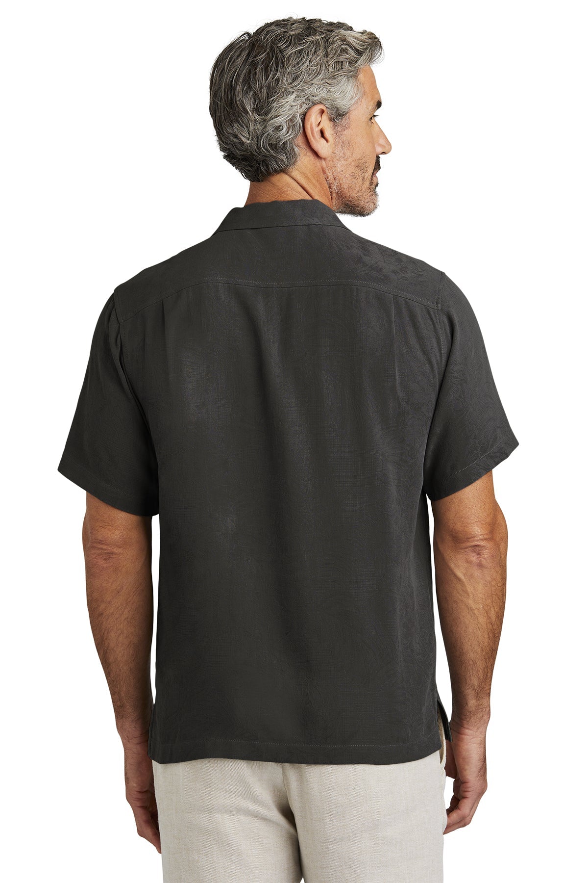 Custom Tommy Bahama Tropic Isles Shirt ST325384TB Black [Brown Harris Stevens]