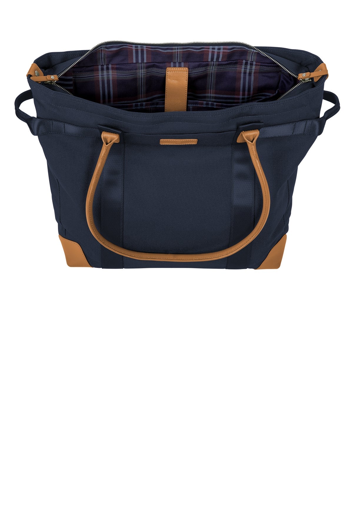 Brooks Brothers Wells Laptop Custom Totes, Navy Blazer