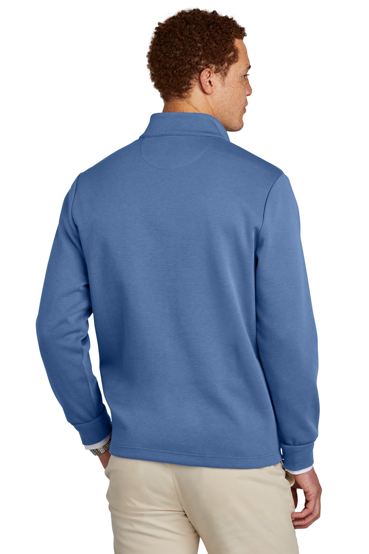 Brooks Brothers Double-Knit 1/4-Zip, Charter Blue [FORT Robotics]