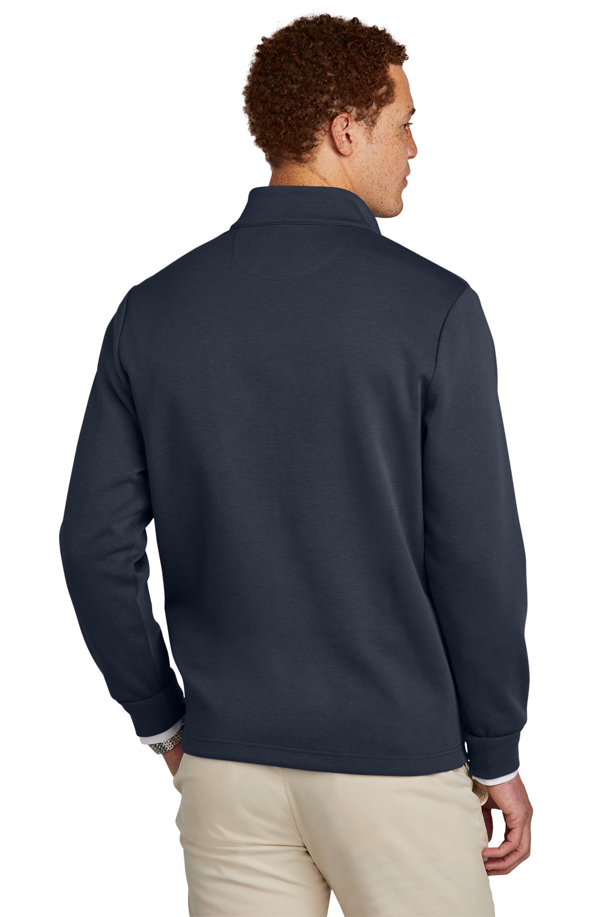 Brooks Brothers Double-Knit 1/4-Zip, Night Navy [Reynolds and Moore]