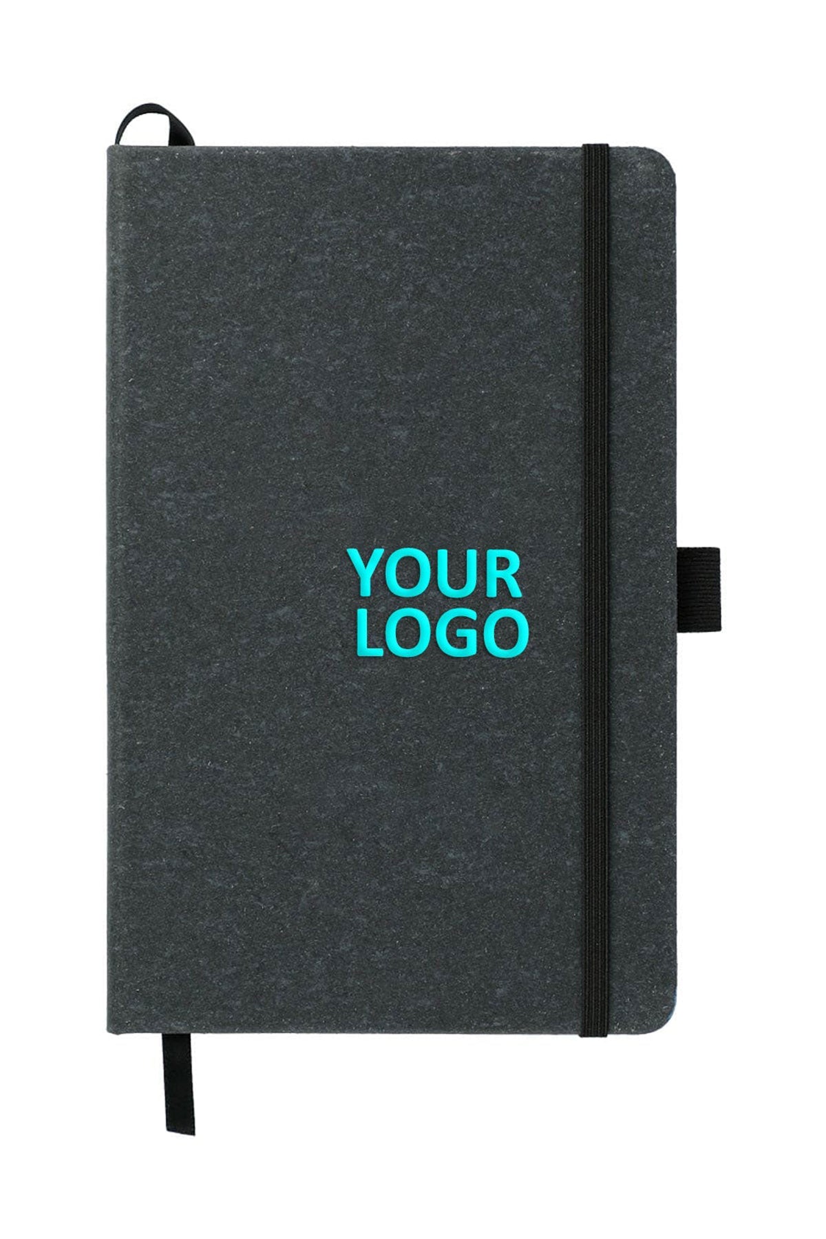 JournalBooks Custom Recycled Leather Bound, Black