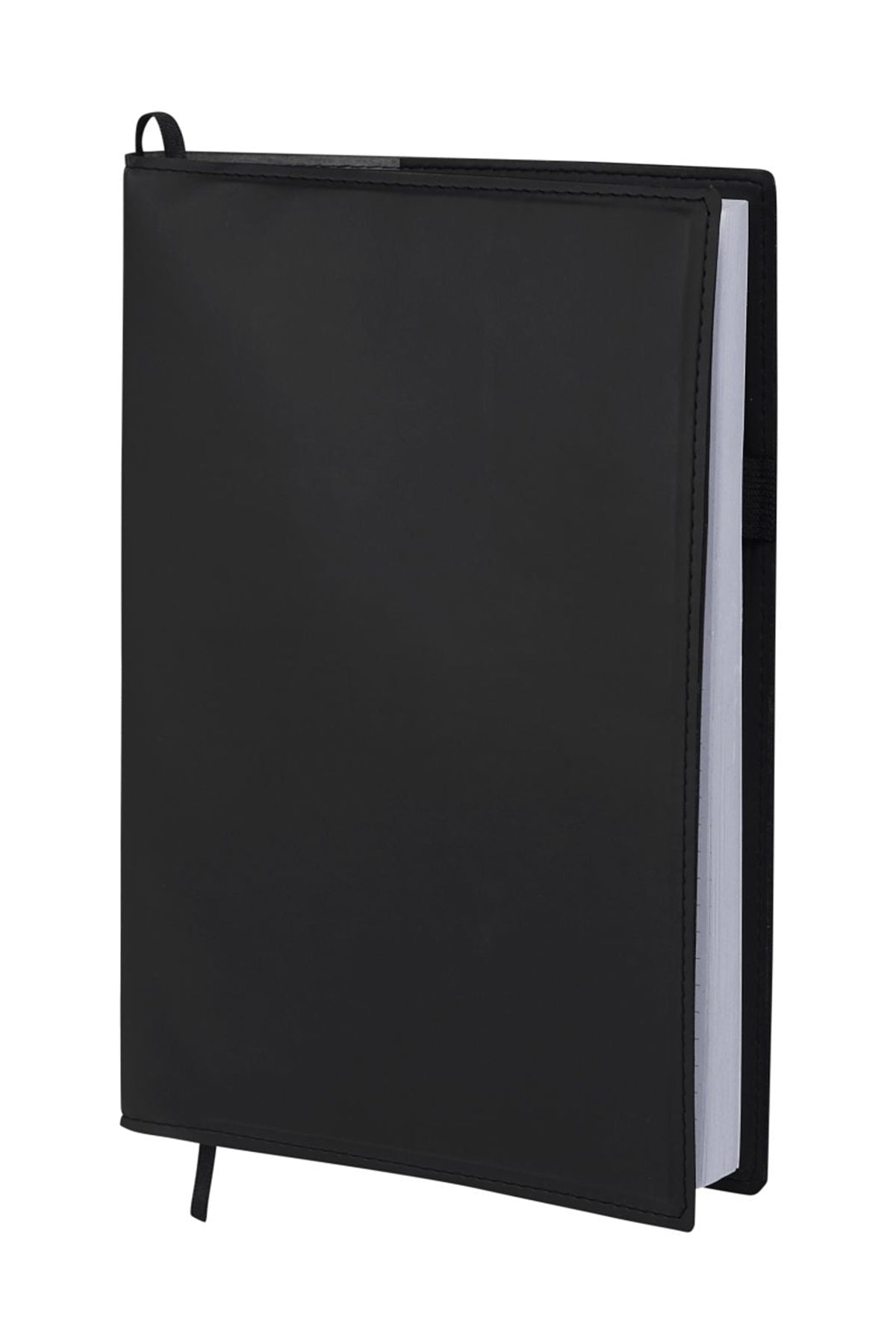 Mela Apple Leather Refillable Custom JournalBooks, Black