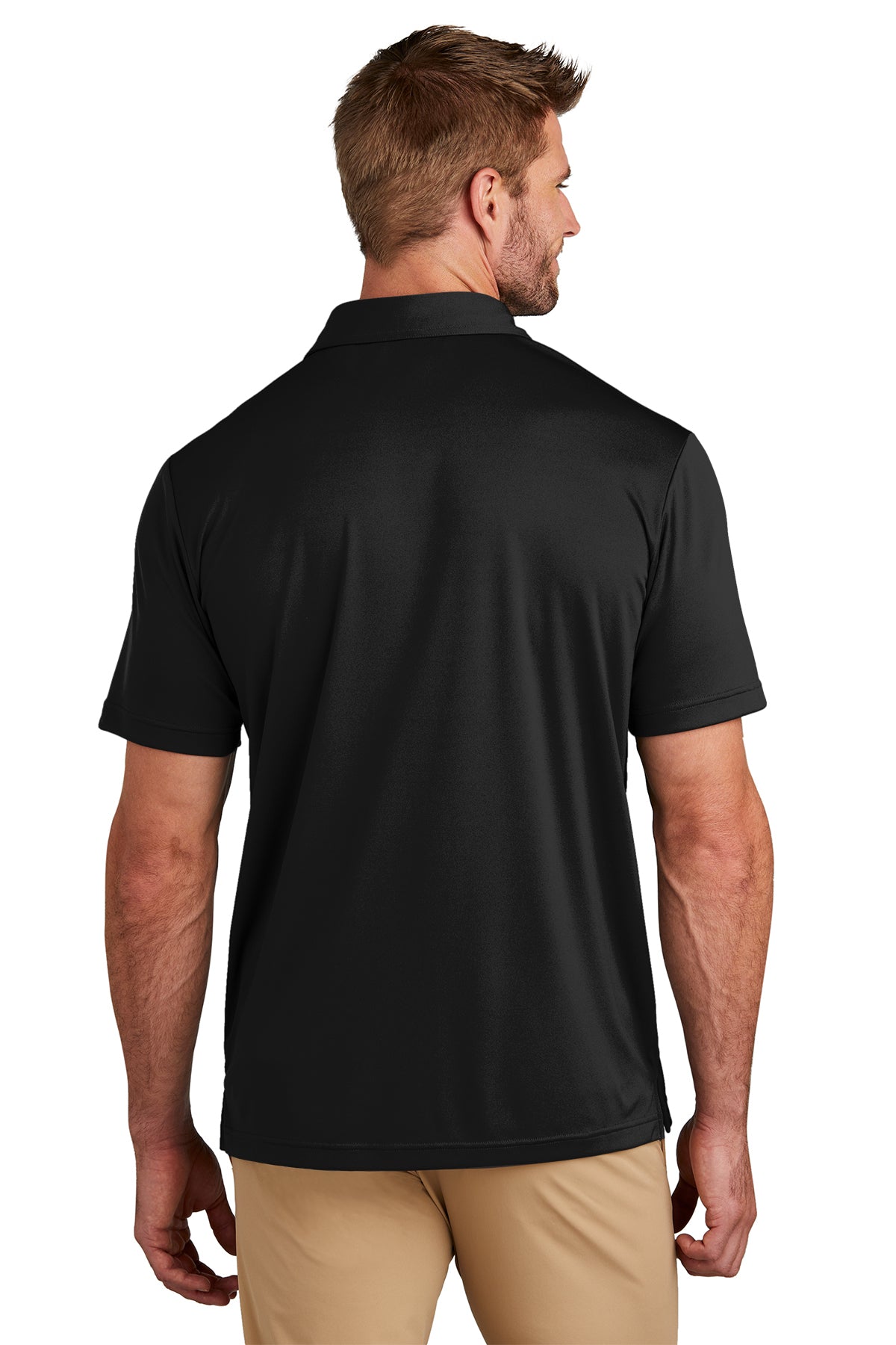 Custom TravisMathew Coto Performance Chest Stripe Polo TM1MY400 Black [Sherpa LLC]