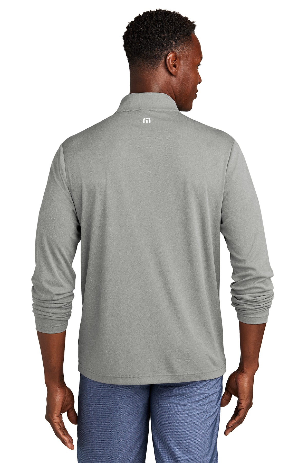 Custom TravisMathew Coto Performance 1 with4-Zip TM1MY397 Quiet Shade Grey Heather [MortgageCountry]