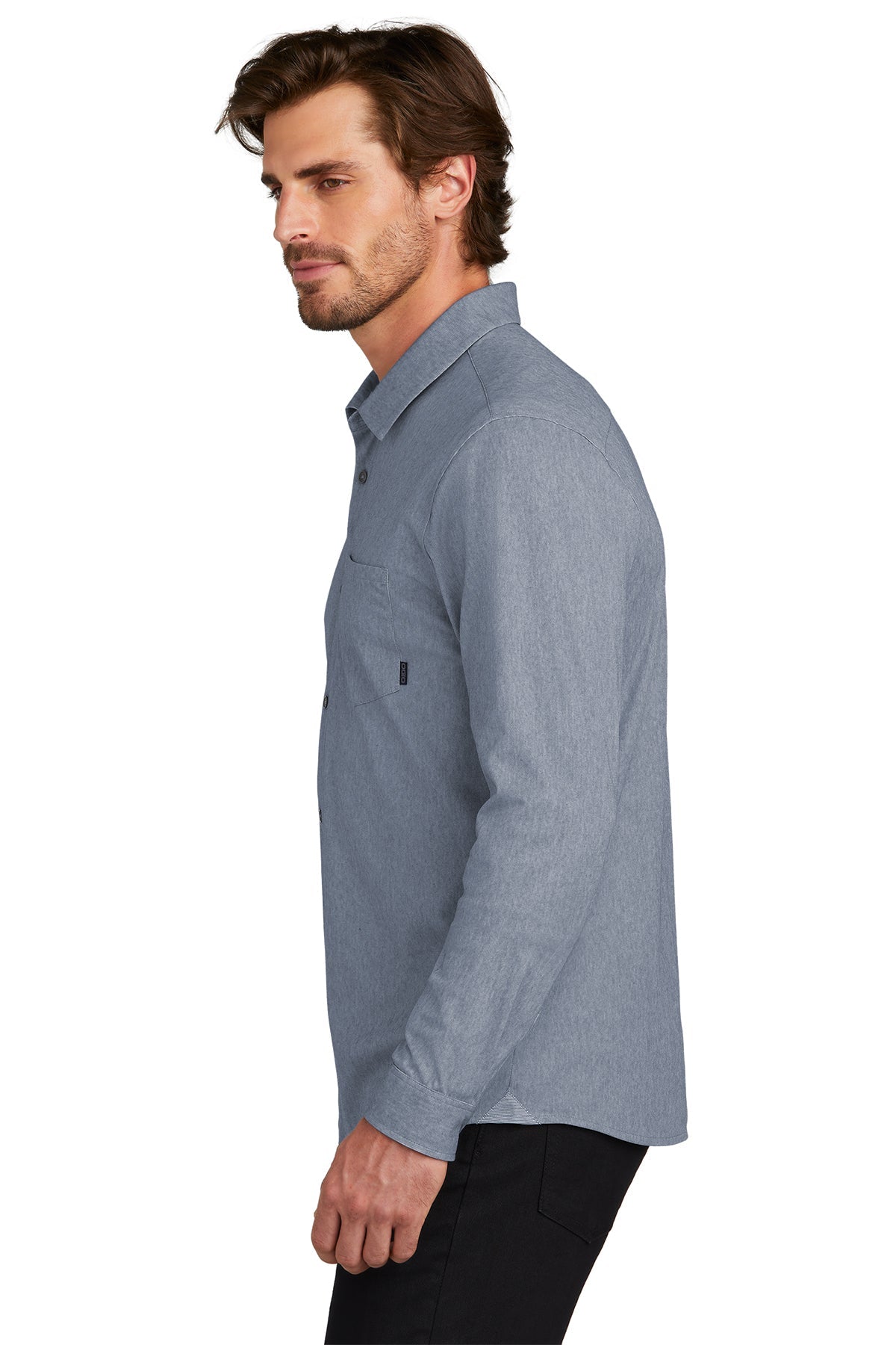 OGIO Extend Customzied Button Downs, Deep Blue Heather [IKG]