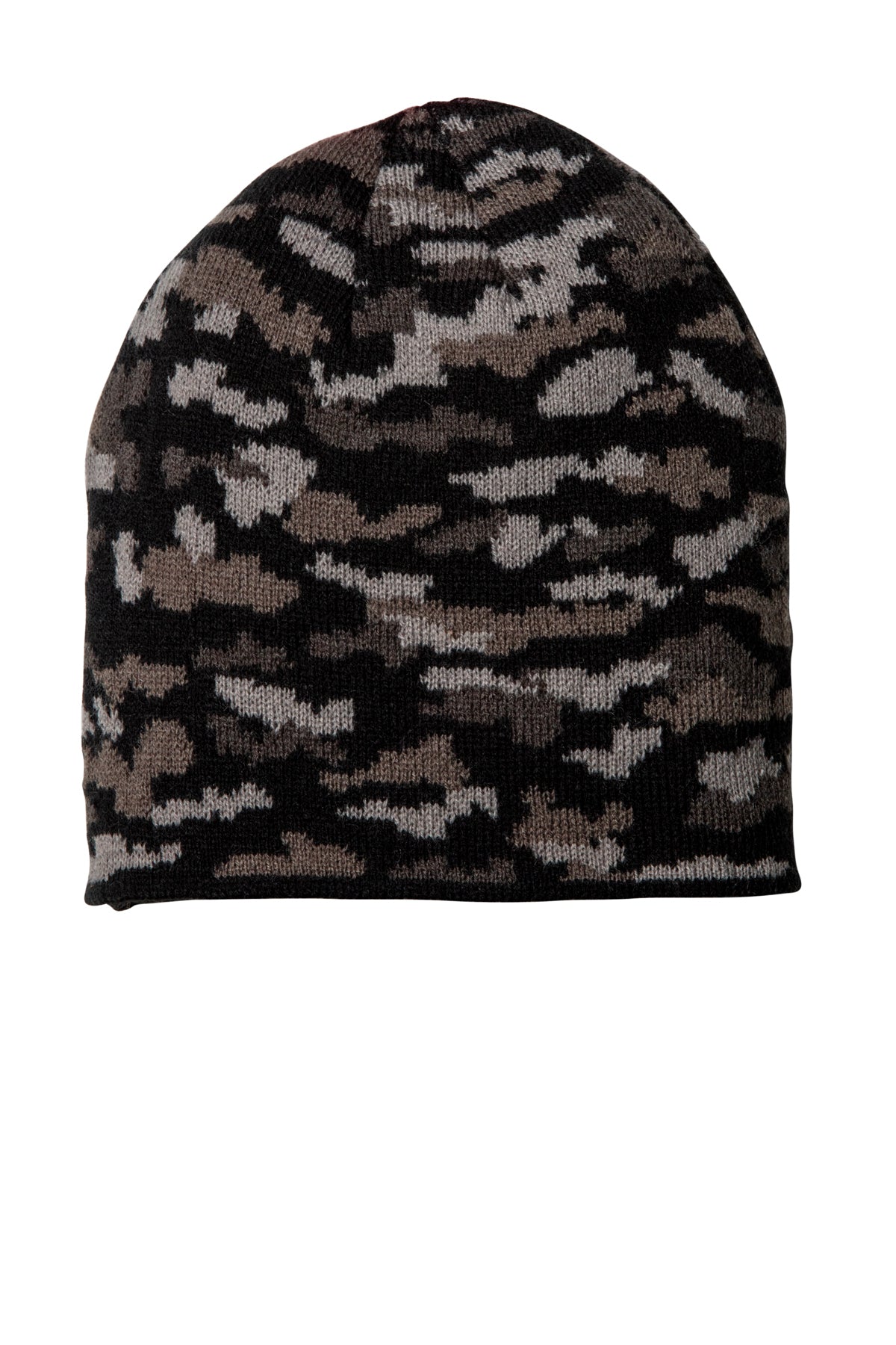 Port & Company Camo Branded Beanies, Black Camo [Milford Mining Company Utah]