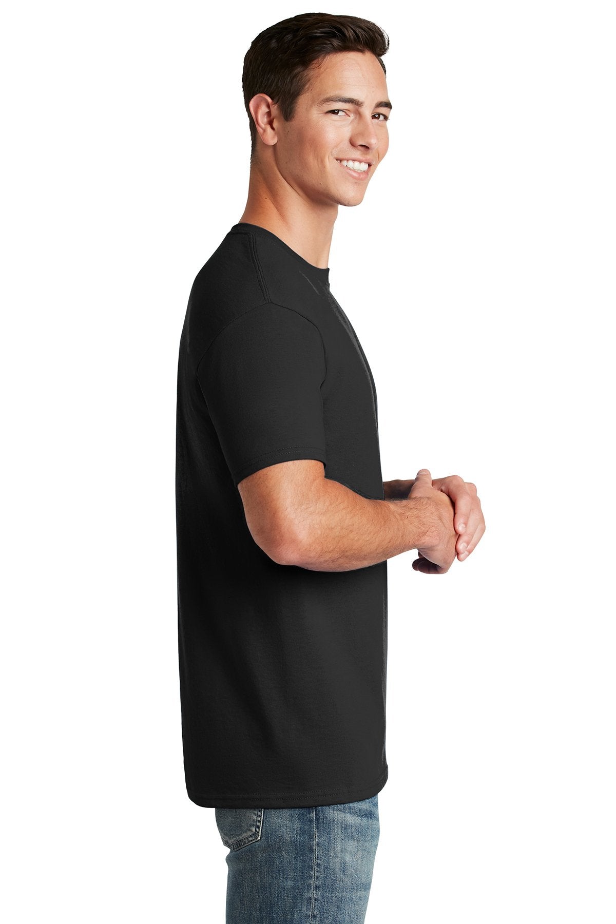 Jerzees Dri-Power Active 50/50 Cotton/Poly T-Shirt 29M Black [Abilene Football Officials]