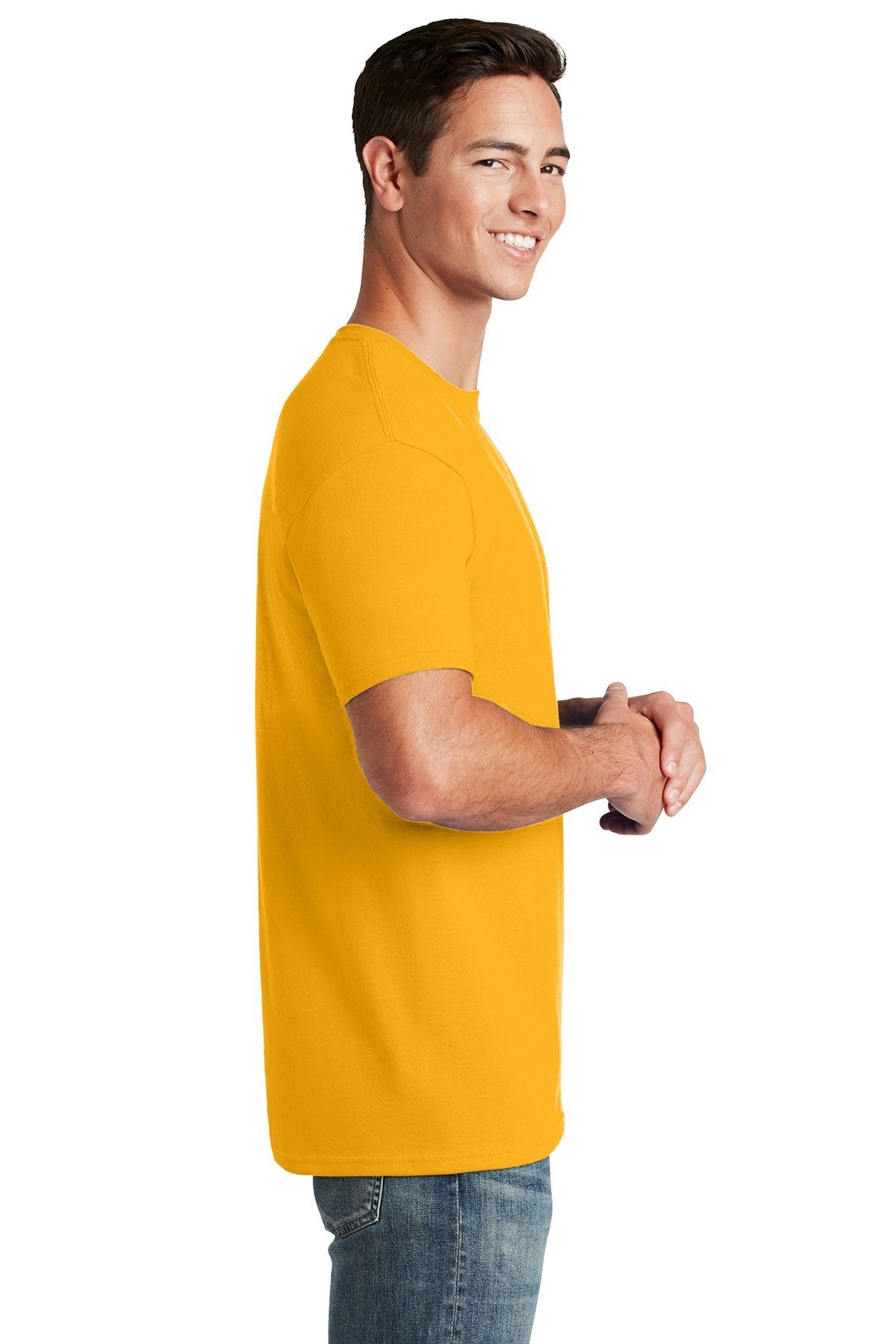 Jerzees Dri-Power Active 50/50 Cotton/Poly T-Shirt 29M Gold [Milford Mining Company Utah]