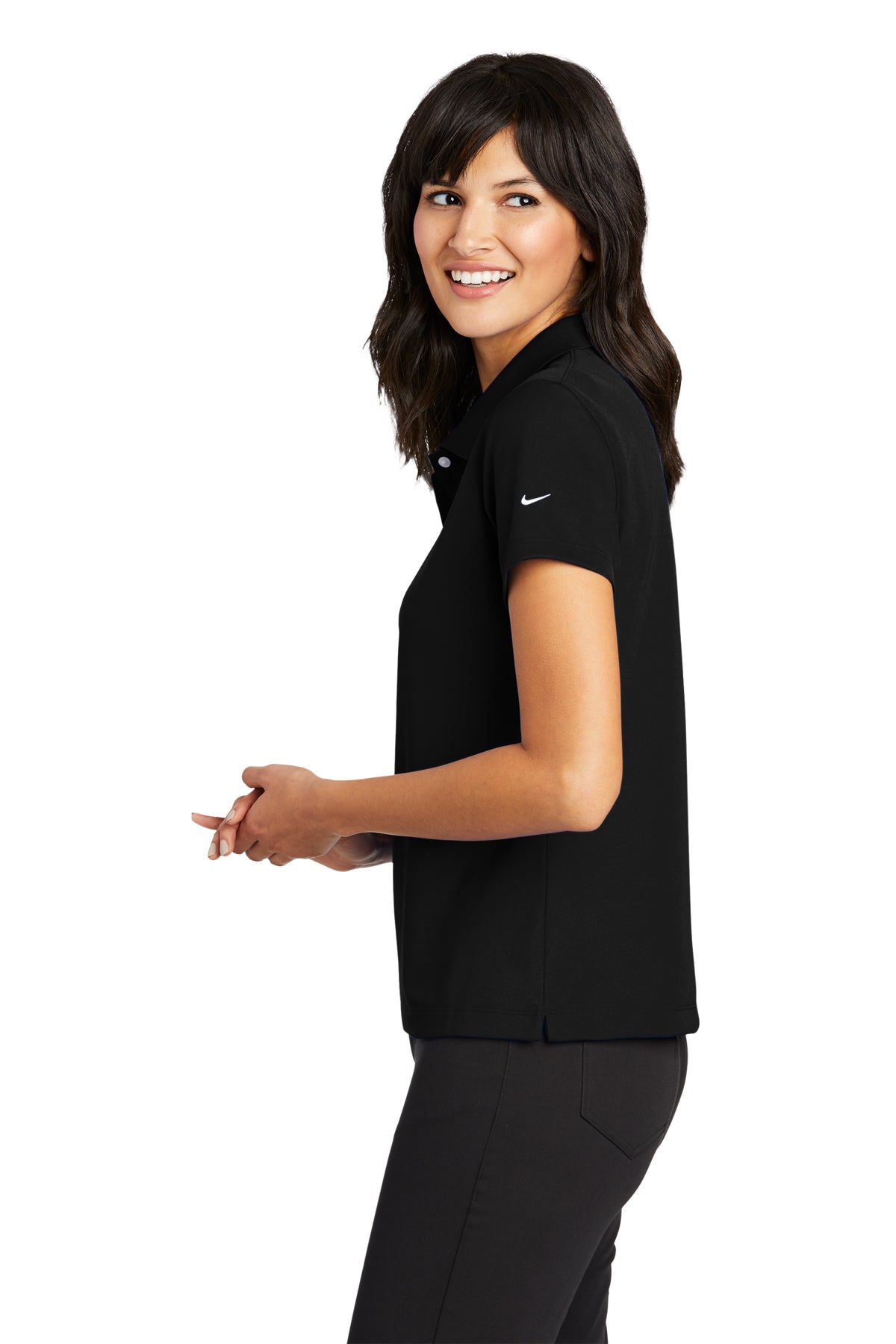 Nike Ladies Tech Basic Dri-FIT Custom Polos, Black [Oregon Founders Club]
