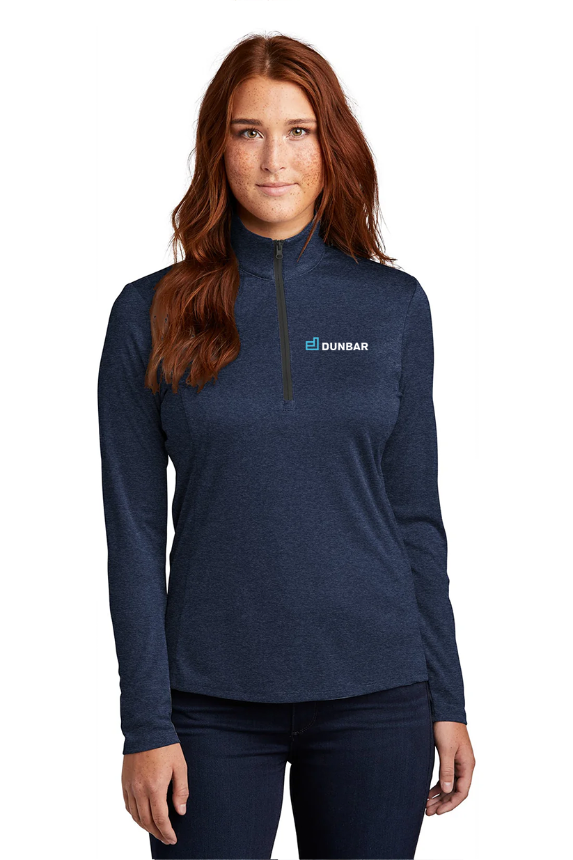Sport-Tek Ladies Endeavor 1/4-Zip Pullover, Dark Royal Heather [Dunbar]
