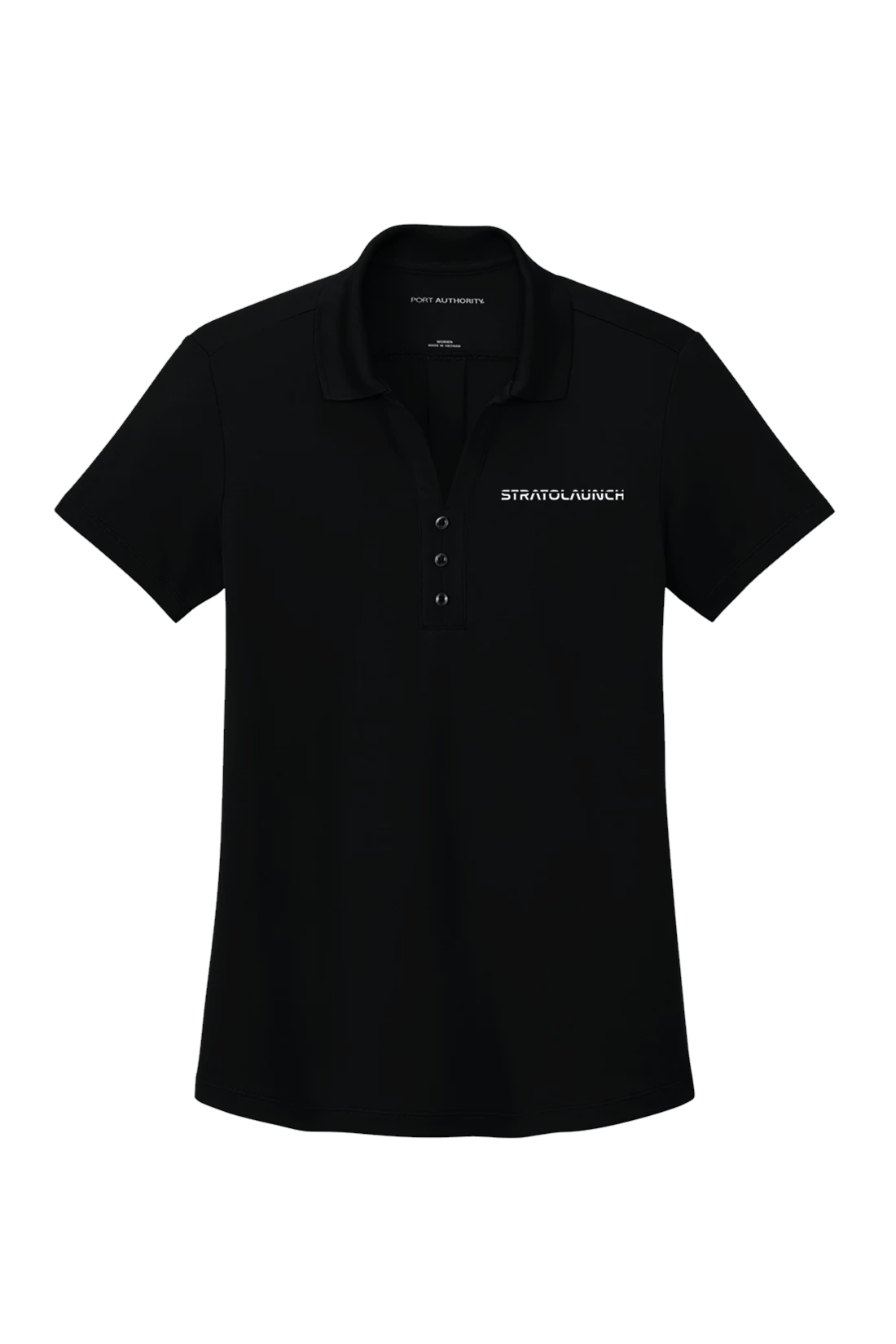 Port Authority Womens Plaited Pique Polo, Deep Black [Stratolaunch]