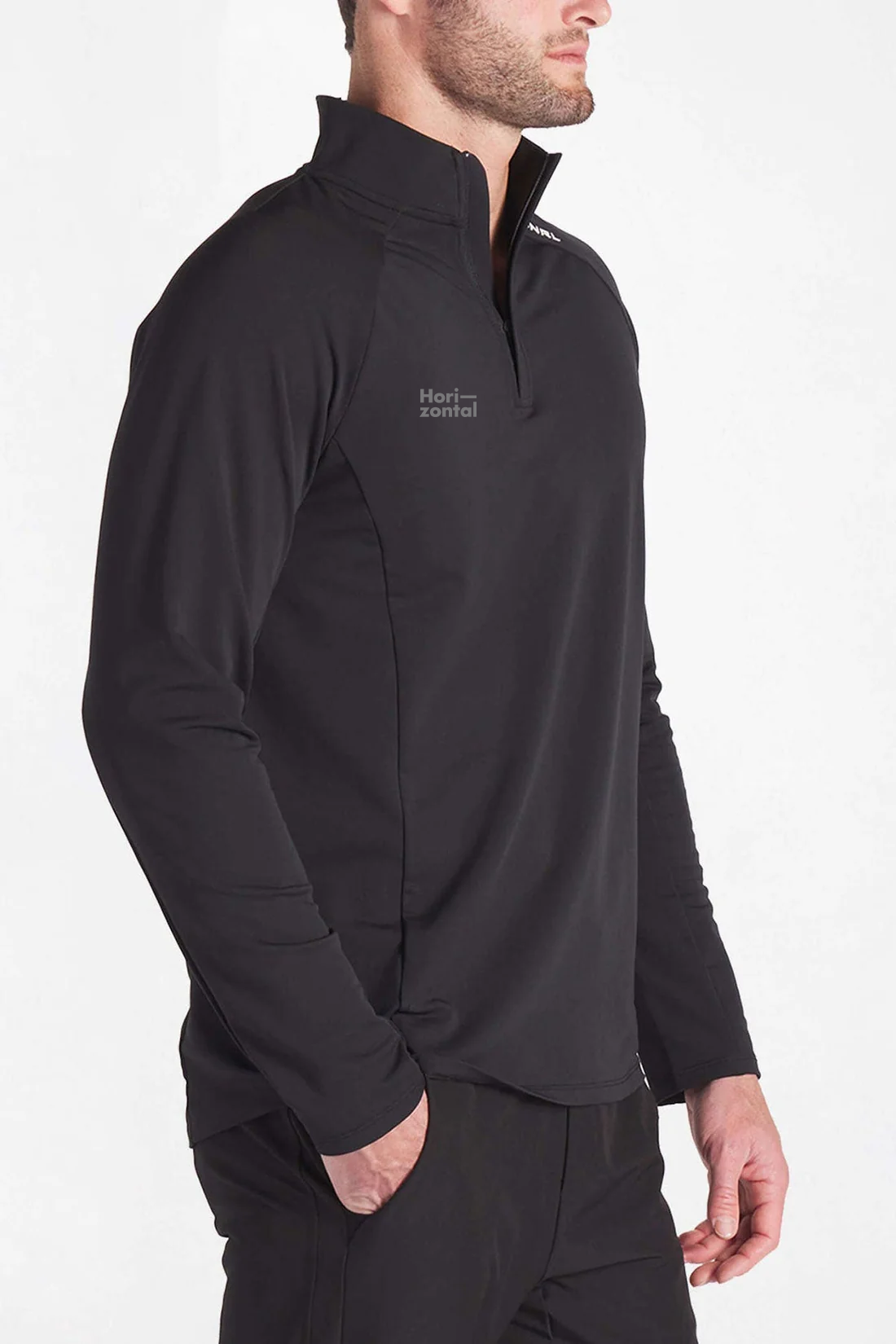 UNRL Highlands Quarter Zip, Black [Horizontal Talent]