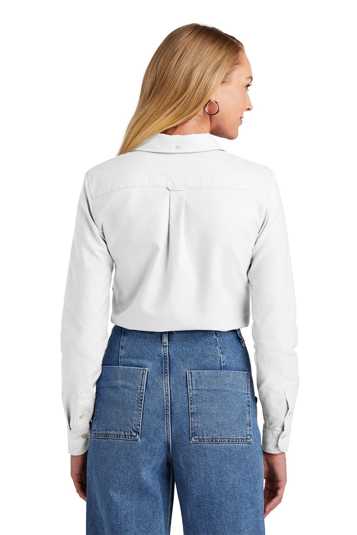 Brooks Brothers Womens Casual Oxford Cloth Shirt, White [SEB Professional]