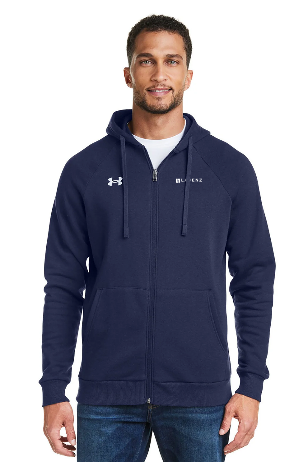 Under Armour Mens Rival Fleece Full-Zip, Medium Navy [Labenz & Associates]