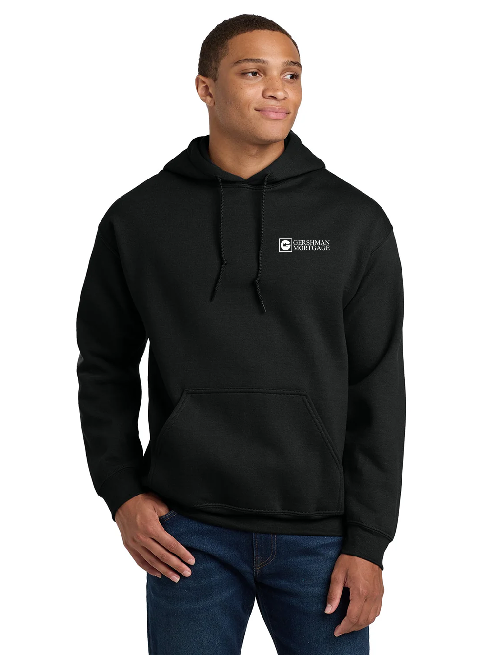 Gildan Heavy Blend Hooded Sweatshirt, Black [Gershman Mortgage]