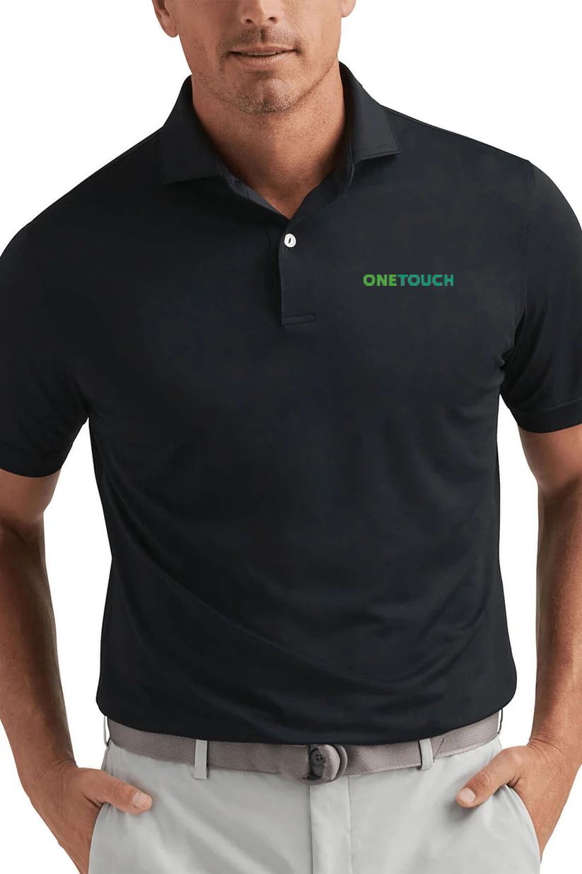Peter Millar Soul Performance Mesh Polo, Black [OneTouch]