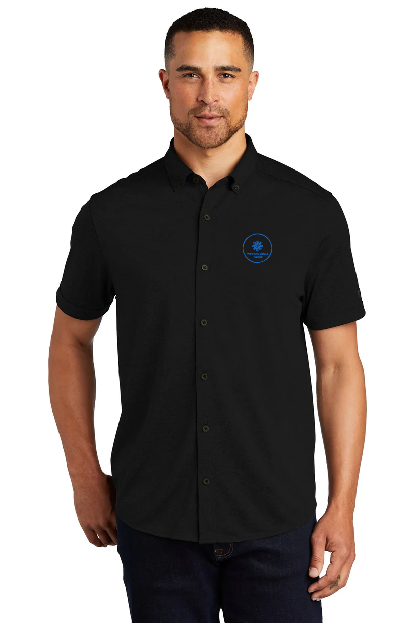 OGIO Gravitate Button Down Shirt, Blacktop [Winners Circle Group]