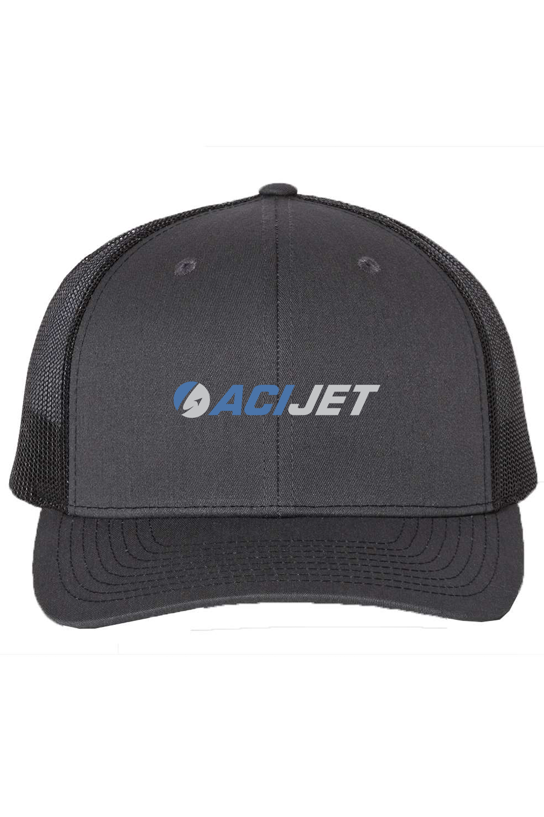 Richardson Snapback Trucker Cap, Charcoal Black [ACI Jet Uniforms]