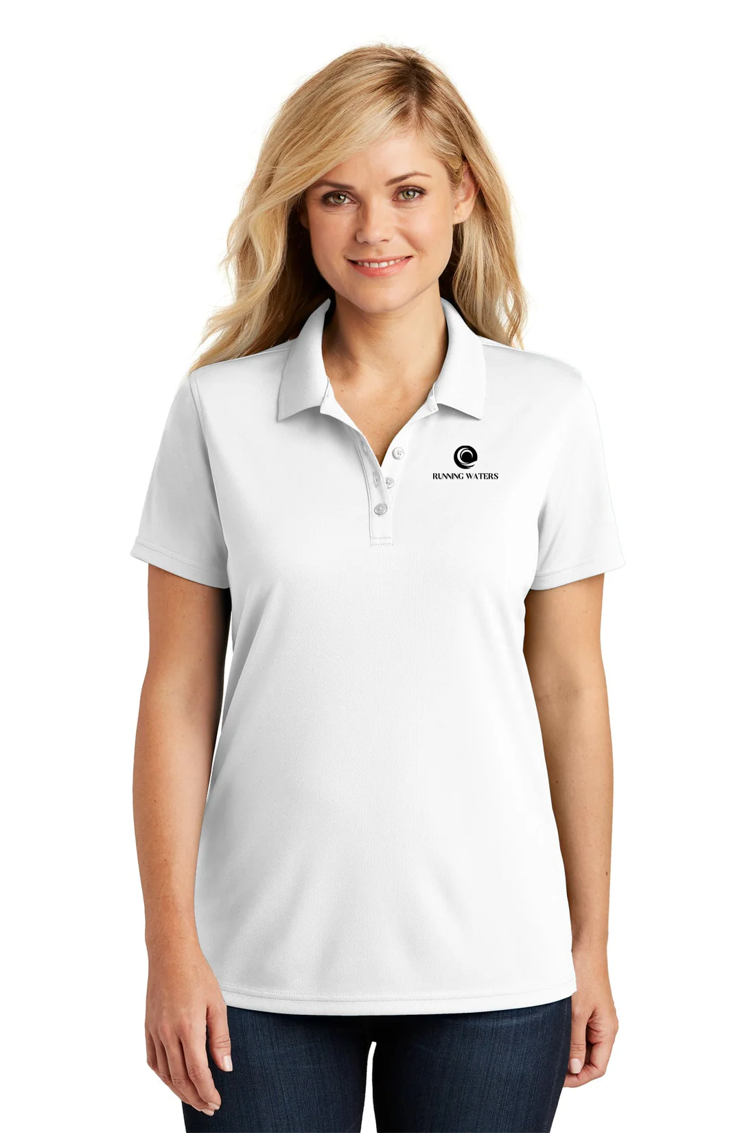 Port Authority Womens Dry Zone UV Micro-Mesh Polo, White [Inspirational Development & Empowerment]