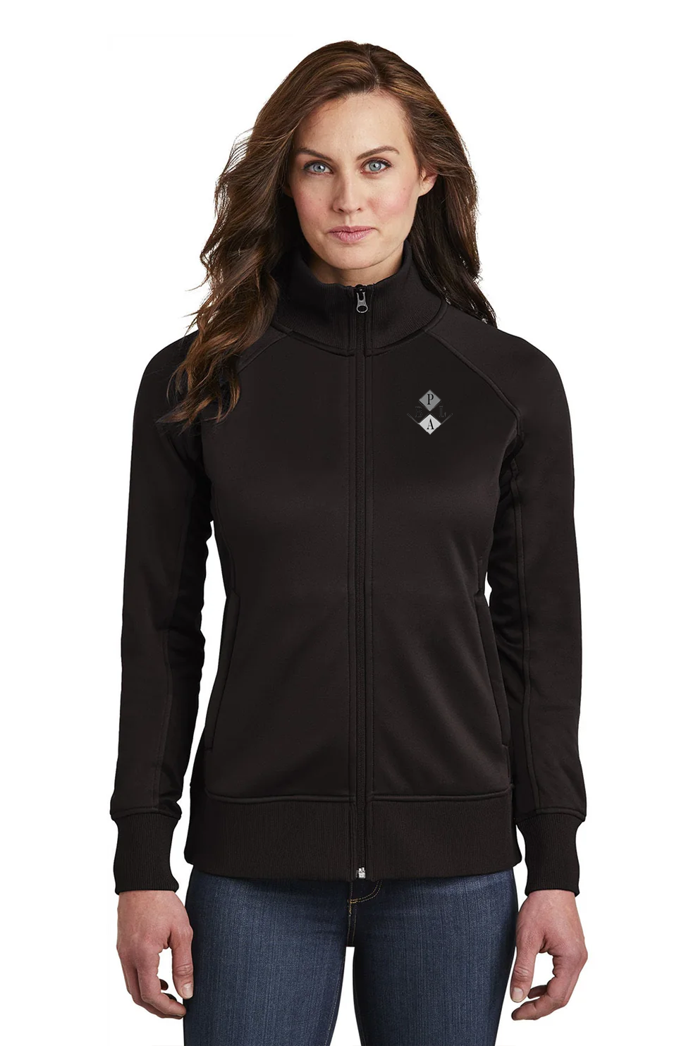 North Face Ladies Tech FullZip Fleece Jacket, TNF Black [PBLA Surveying INC]