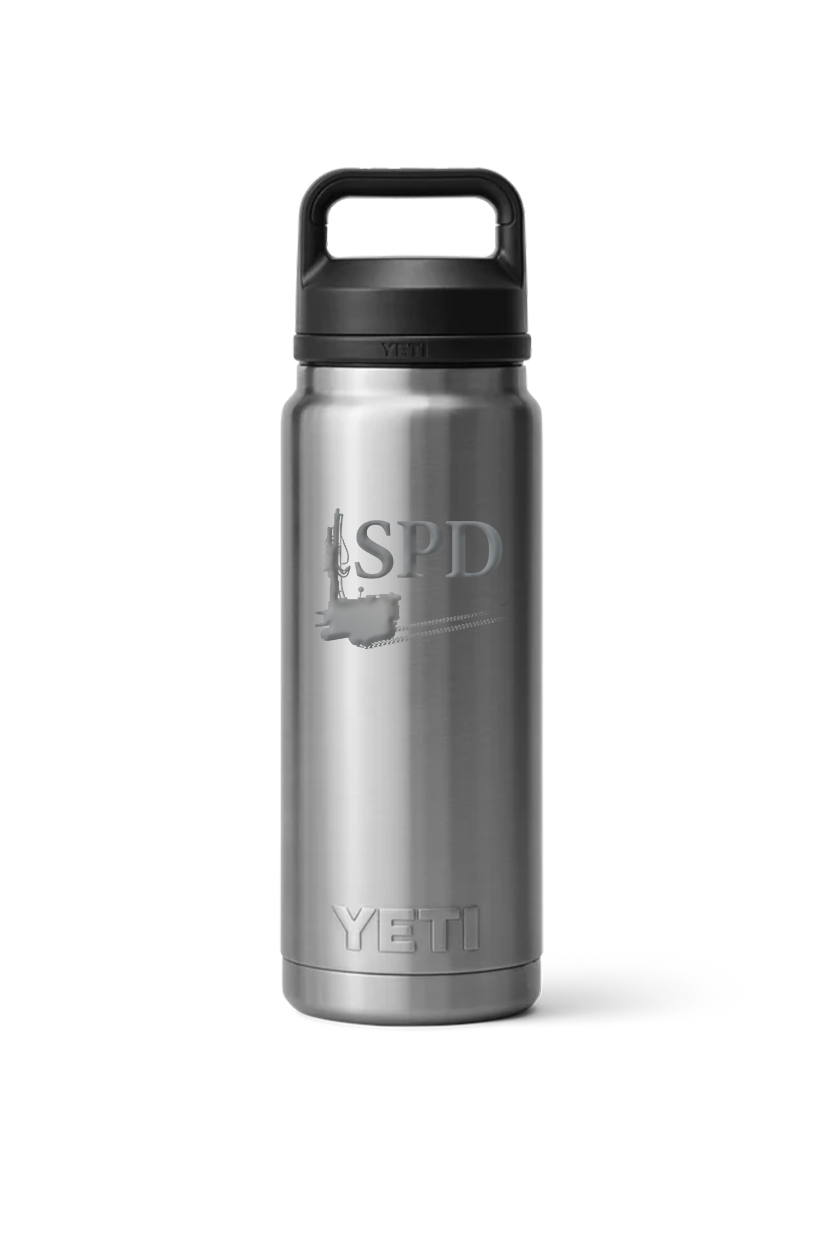 YETI 26 Oz Rambler Bottle with Chug Cap, Stainless [Solar Pile Driver]