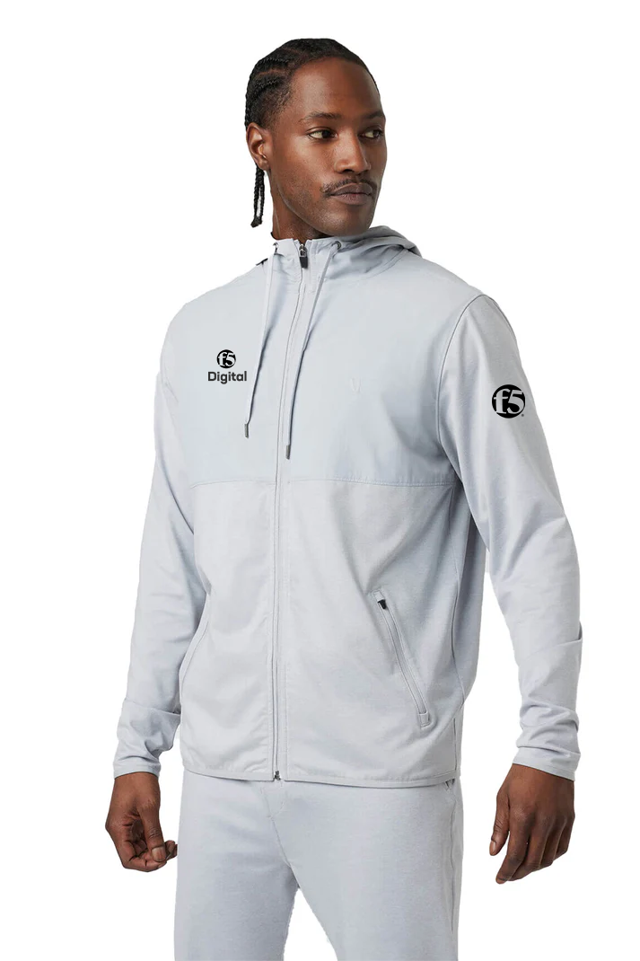 Vuori Men's Sunday Element Jacket, Platinum Heather [F5]