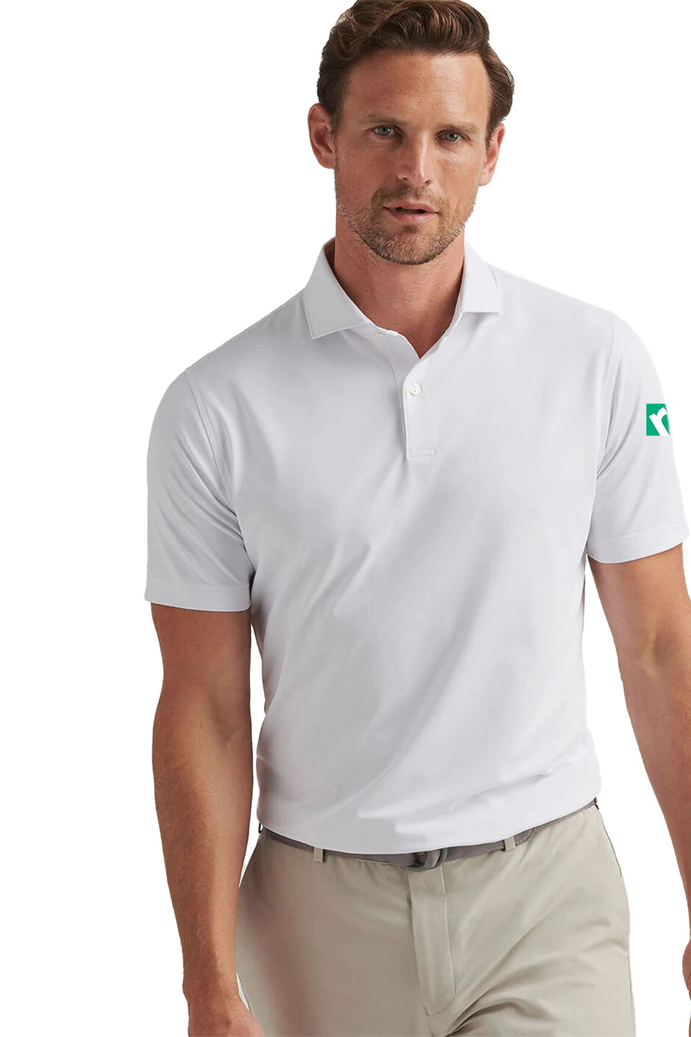 Peter Millar Soul Performance Mesh  Polo, White [Recru LLC]
