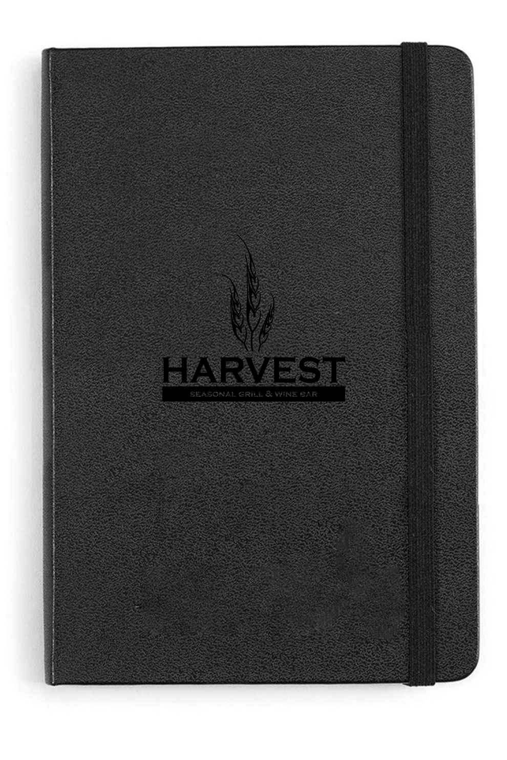 Moleskine Hard Cover Ruled Medium Notebook, Black [Harvest Seasonal Grill]