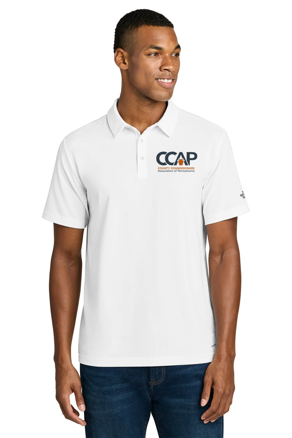 The North Face Canyon Crest Polo, TNF White [County Commissioners Association of Pennsylvania]