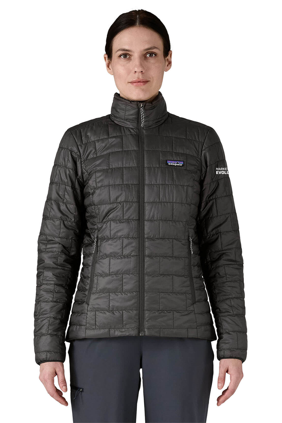 Patagonia Womens Nano Puff Jacket, Black [Marketing Evolution]