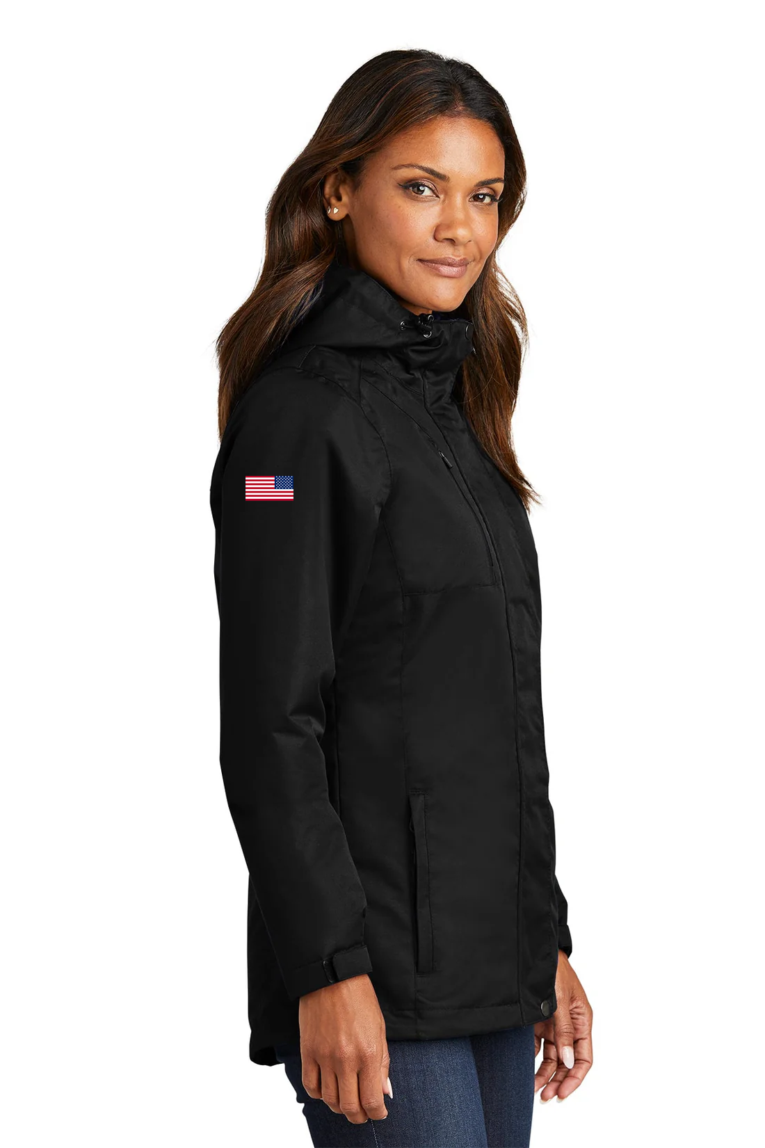 Port Authority Ladies All-Conditions Jacket, Black [Matos Builders]