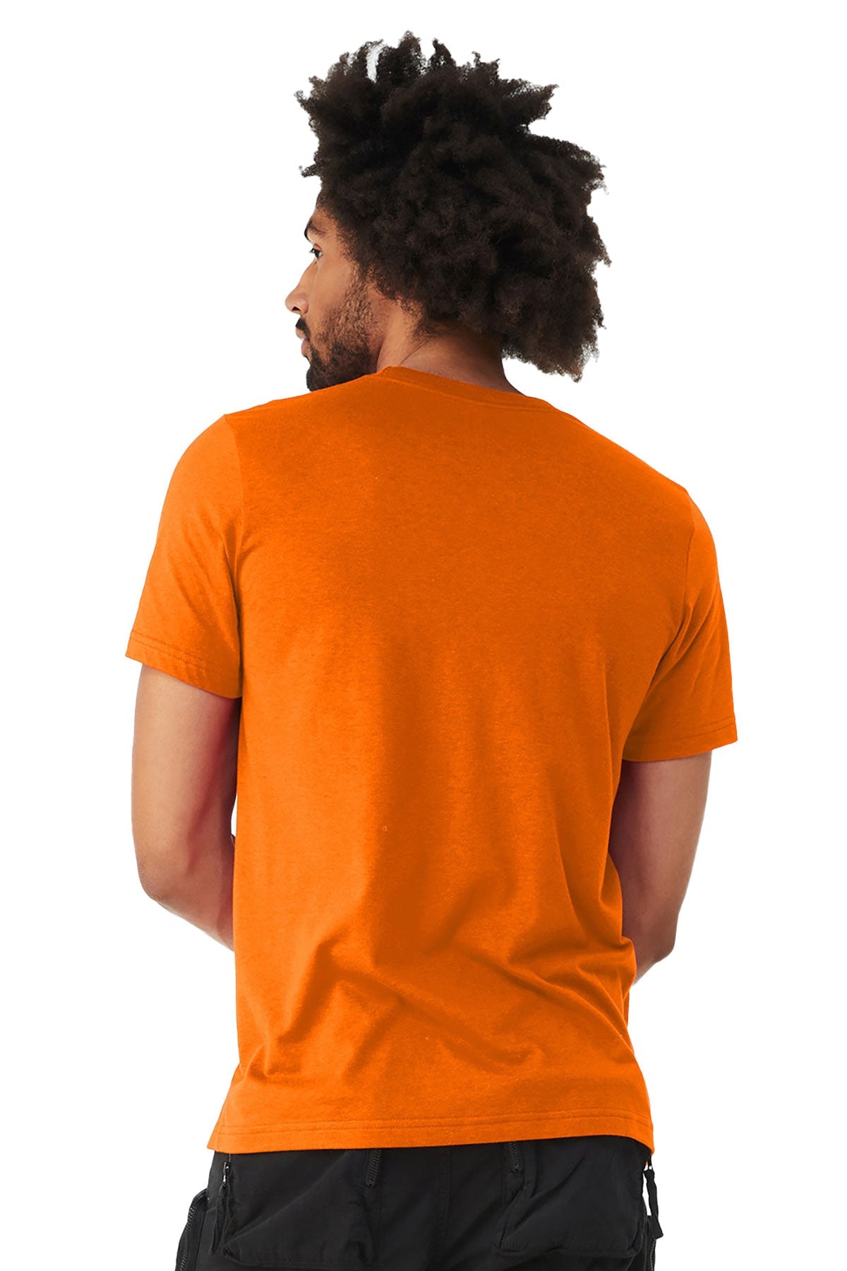Bella Canvas Unisex Heather Custom T-Shirts, Neon Orange