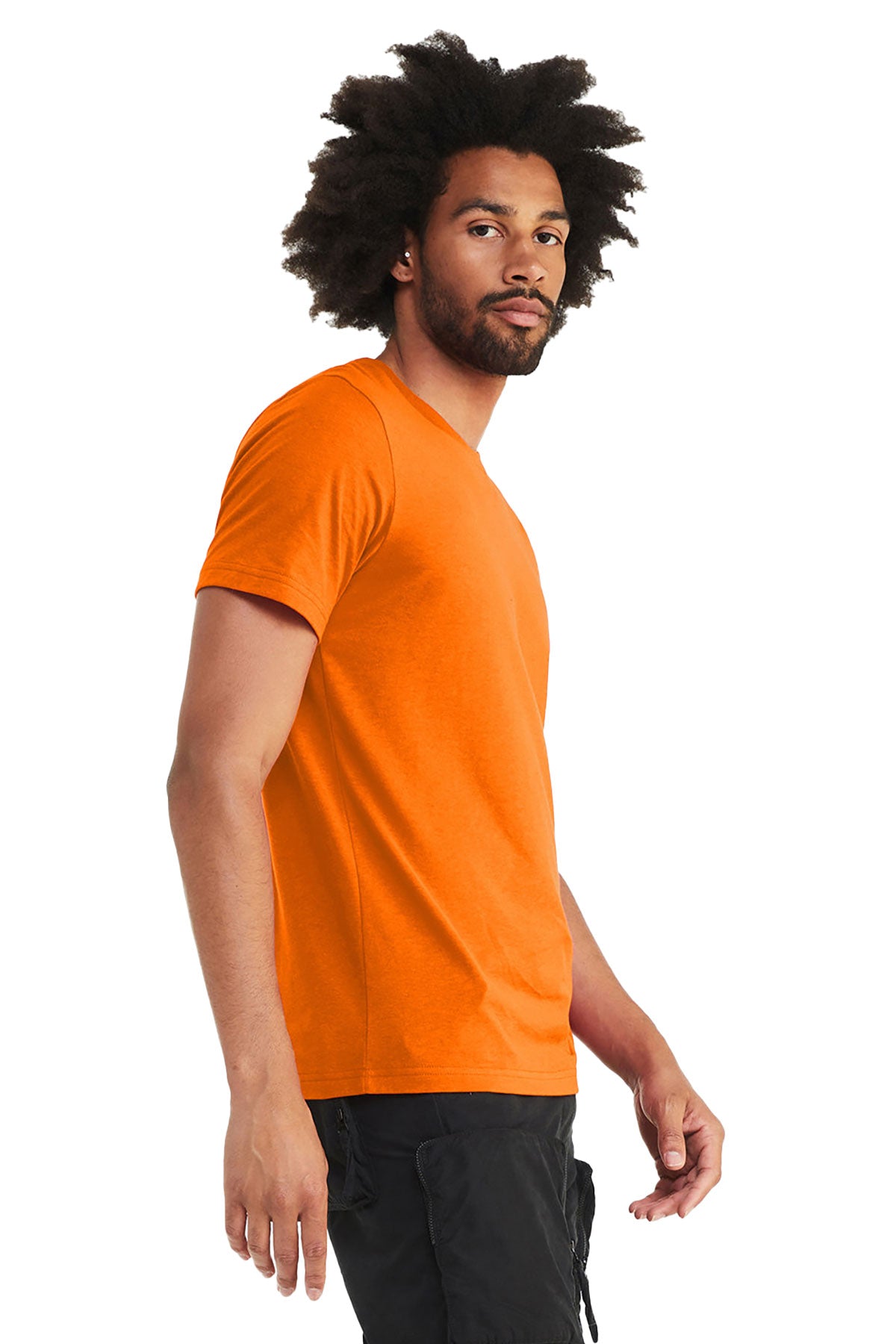 Bella Canvas Unisex Heather Custom T-Shirts, Neon Orange
