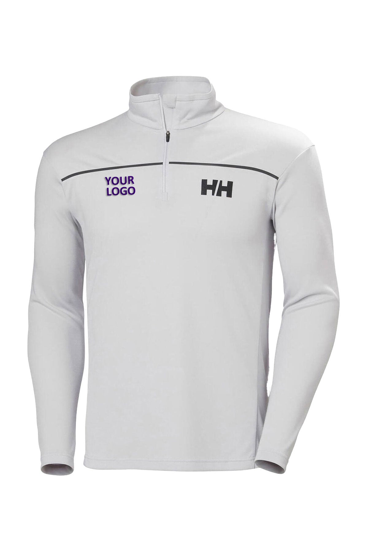 Helly Hansen Mens Quick-Dry Custom Half-Zips, Grey Fog
