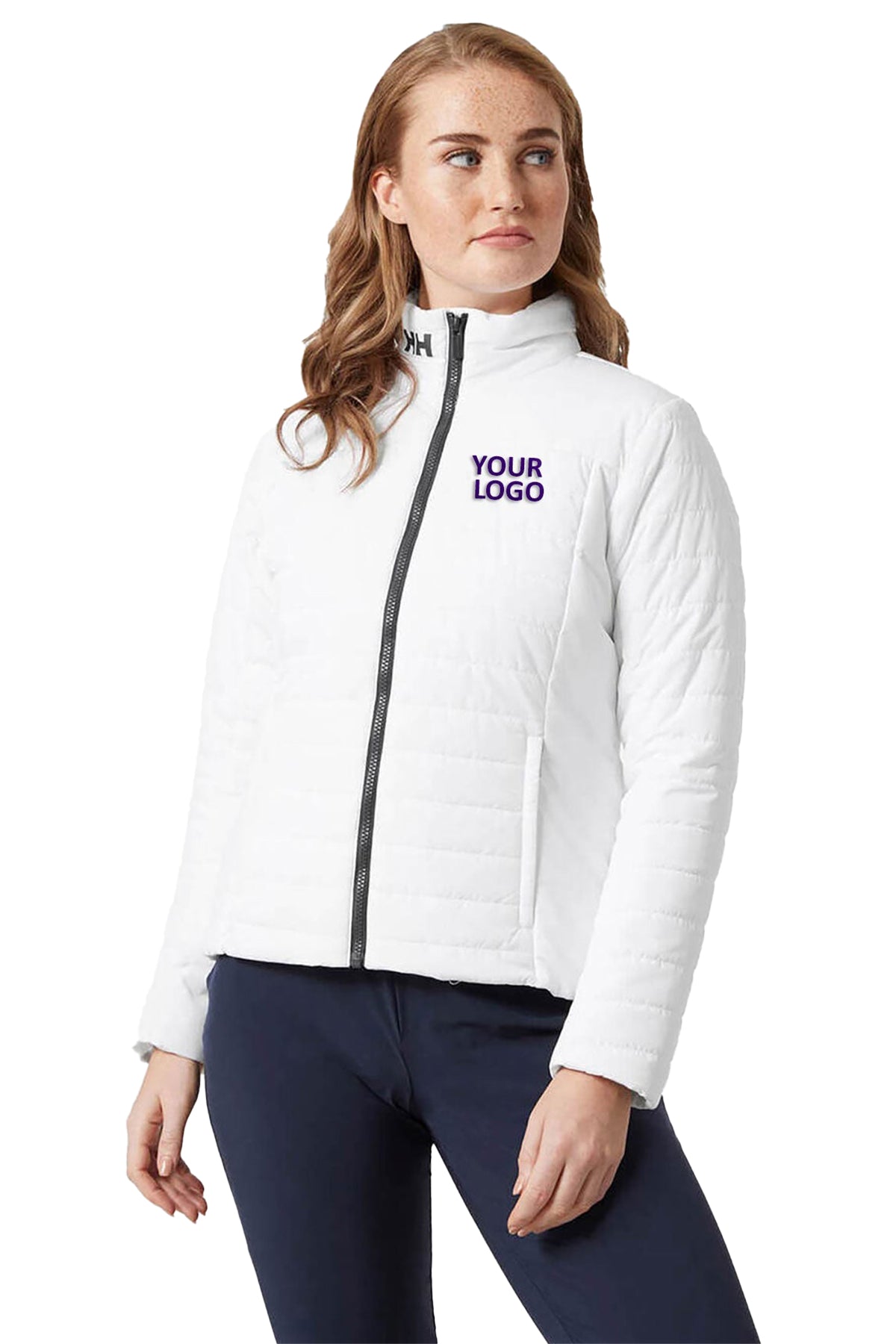Helly Hansen Women's Insulator Custom Crew Jackets, White