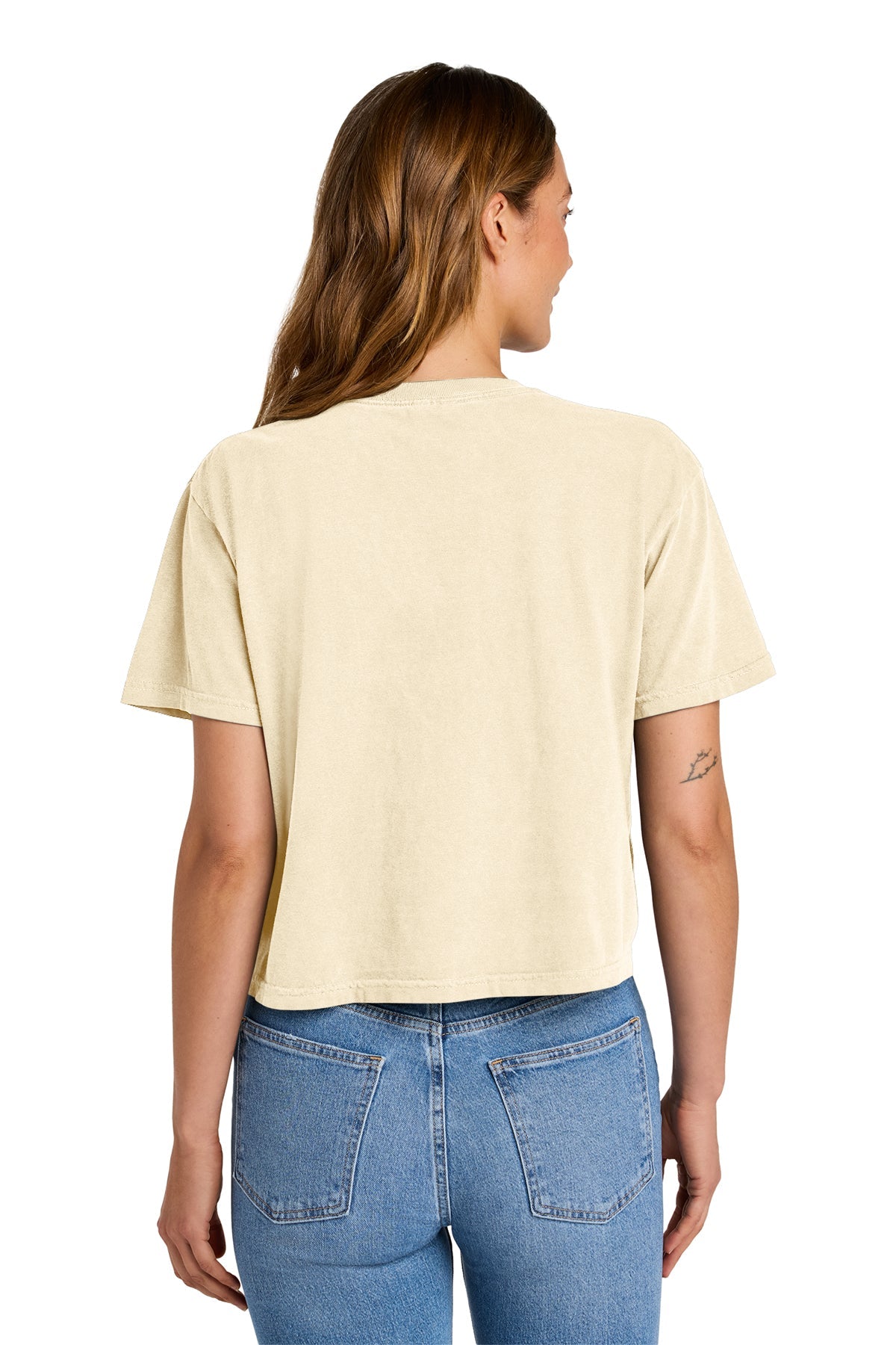 Comfort Colors Womens Custom Heavyweight Boxy Tees, Ivory [Vision Electric and Systems]